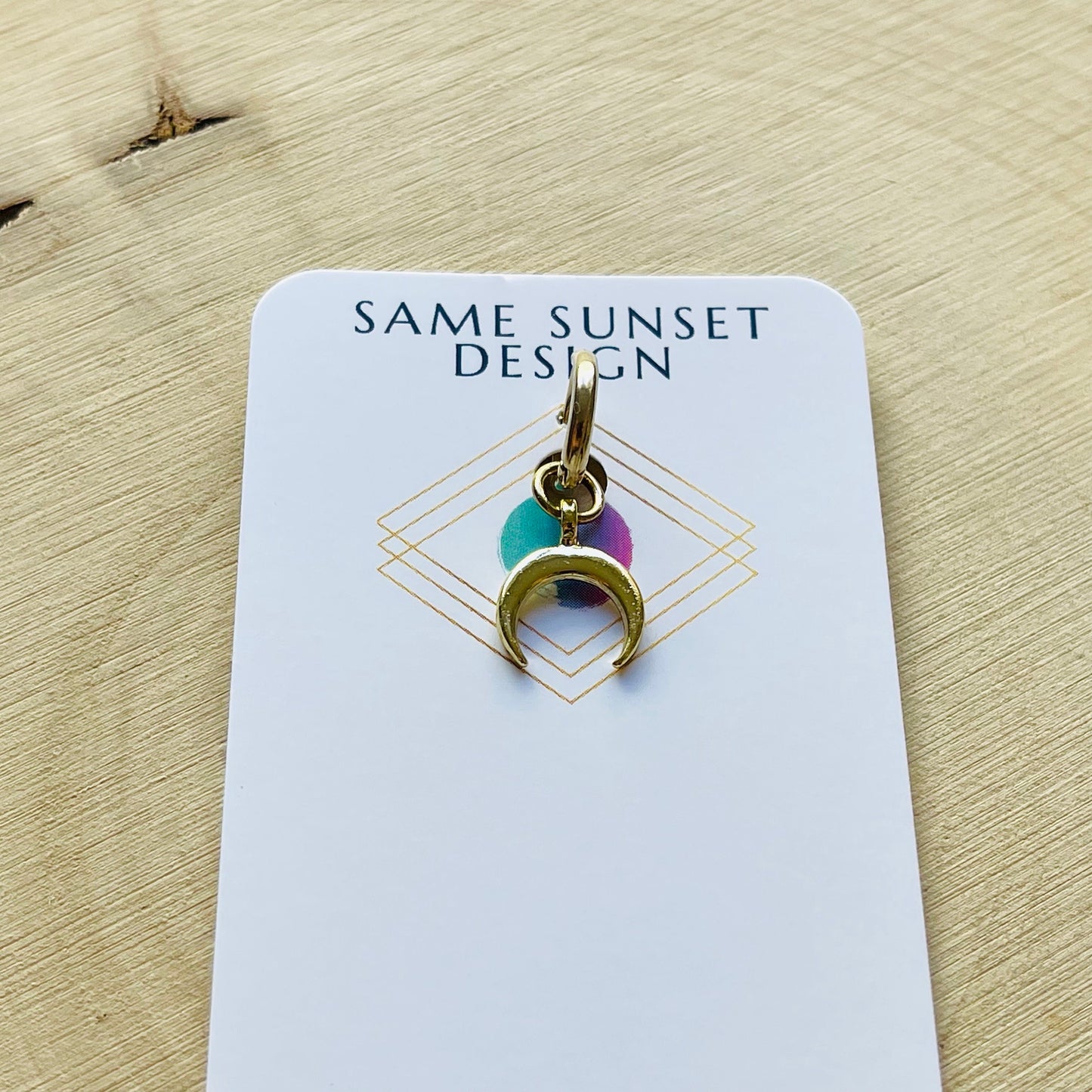 Moon Earring, Single Earring Dangle, Earring for Men, Mono Earring, Unique Birthday Gift for Brother, Witchy Gifts for Best Friend