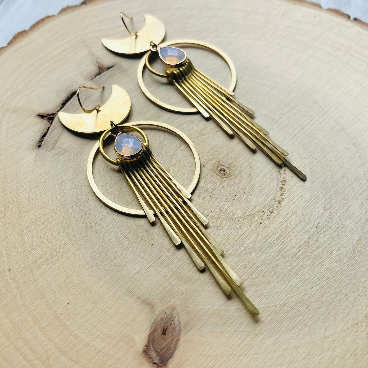 Celestial Earrings Dangle, Boho Earrings, Witchy Earrings, Western Earrings, Witchy Gifts for Best Friend, Crescent Moon Earrings Dangle