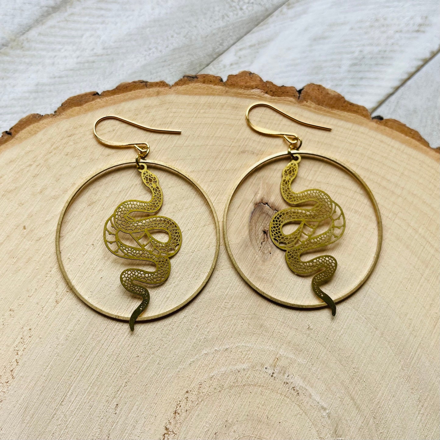 Snake Earrings Dangle, Serpent Jewelry, Goth Earrings, Witchy Earrings, Festival Jewelry, Statement Earrings Boho, Nerdy Gifts for Women