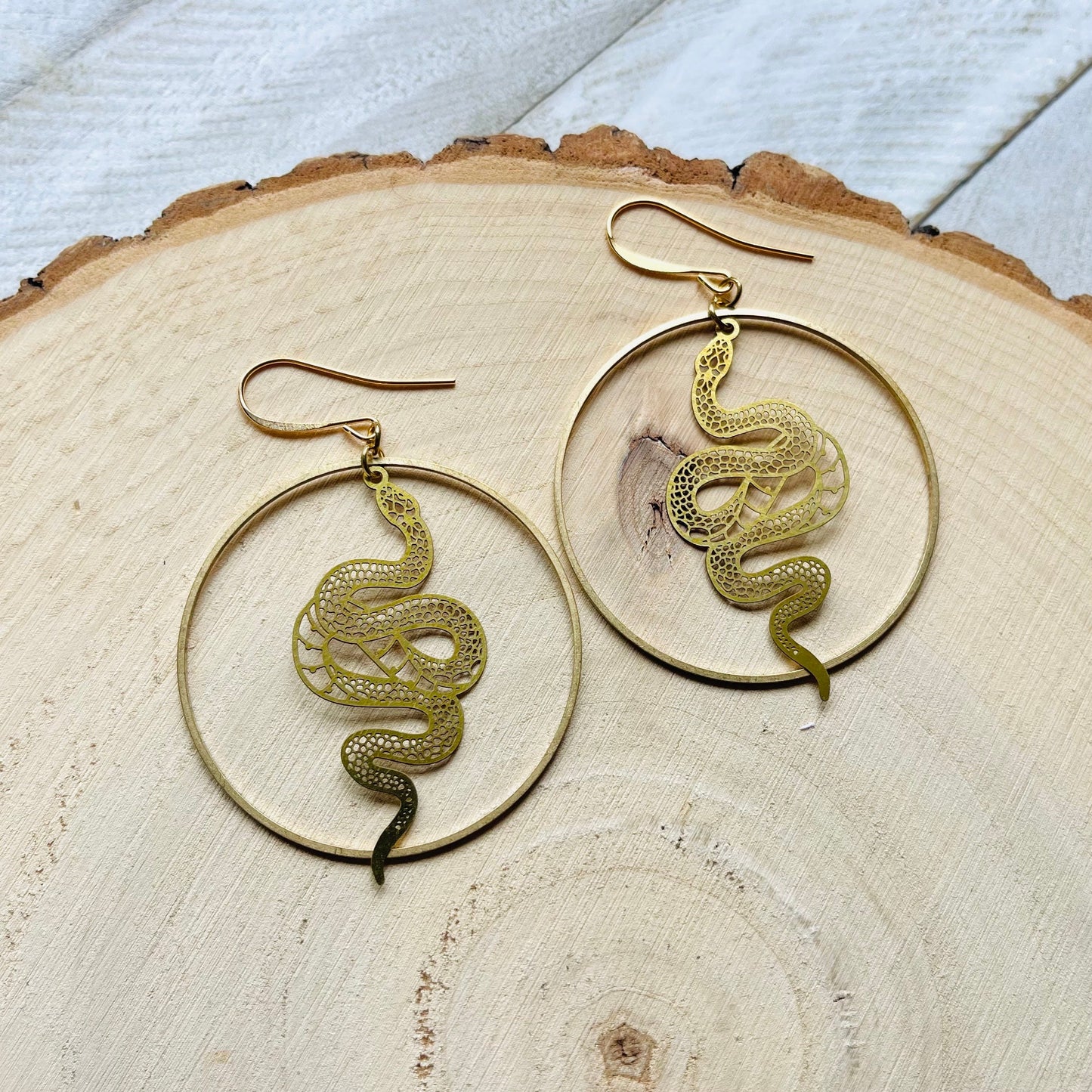 Snake Earrings Dangle, Serpent Jewelry, Goth Earrings, Witchy Earrings, Festival Jewelry, Statement Earrings Boho, Nerdy Gifts for Women