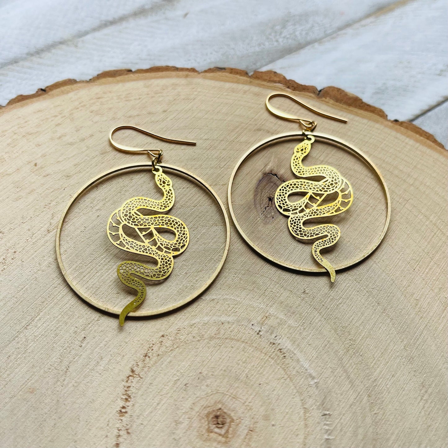 Snake Earrings Dangle, Serpent Jewelry, Goth Earrings, Witchy Earrings, Festival Jewelry, Statement Earrings Boho, Nerdy Gifts for Women