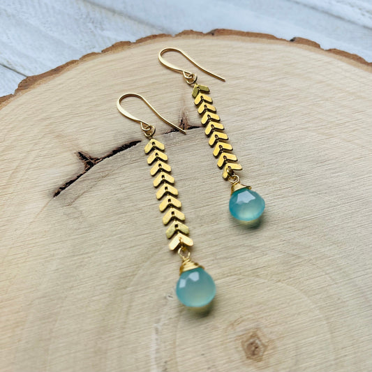 Chalcedony Earrings, Festival Earrings, Witchy Earrings, Unique Gifts for Sister, Unique Christmas Gifts for Friends, Xmas Gifts for Mom