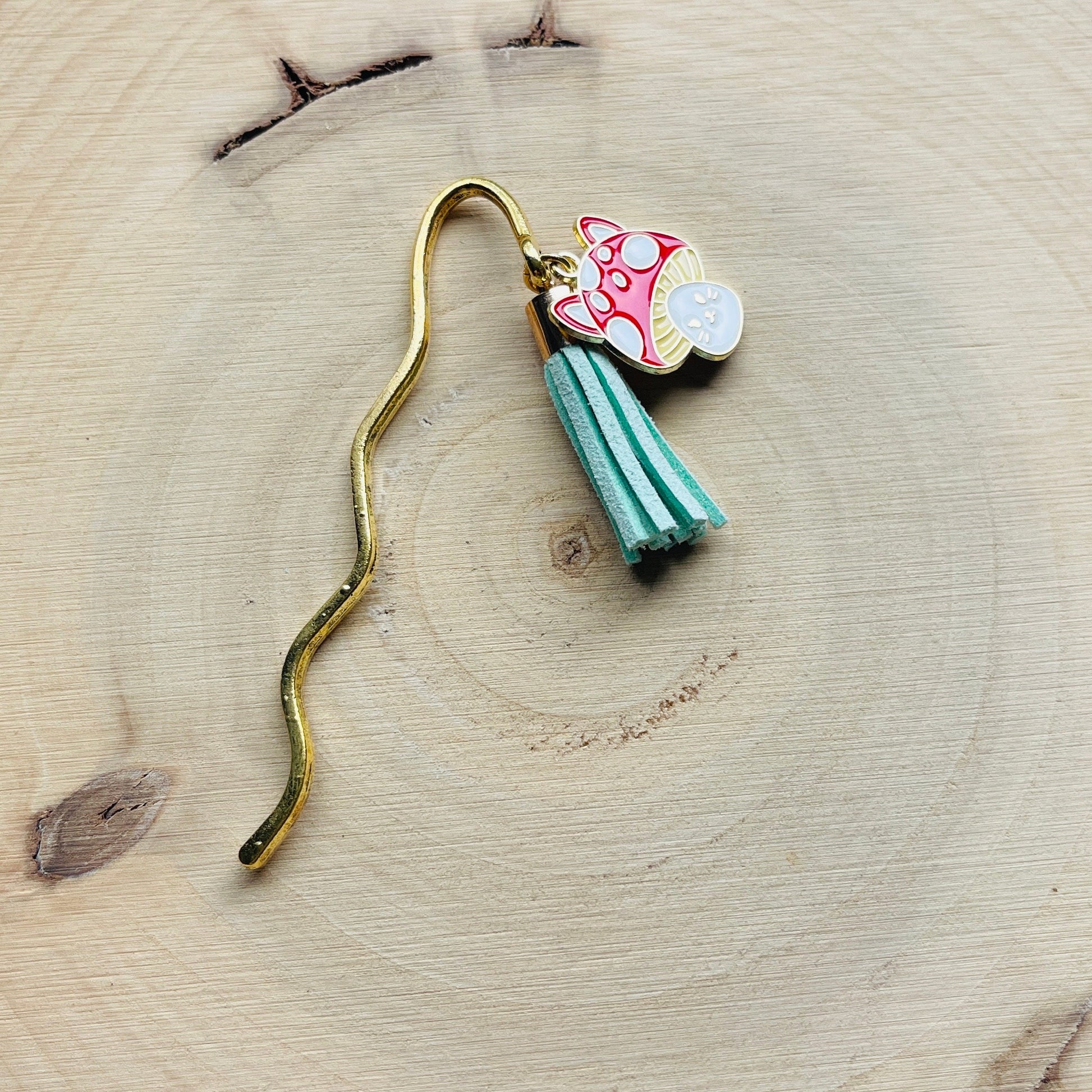 Cat Bookmark, Mushroom Bookmark, Cottagecore Bookmark, Bookmark for Women, Book Lover Gift, Galentines Day Gifts for Best Friend, Kawaii