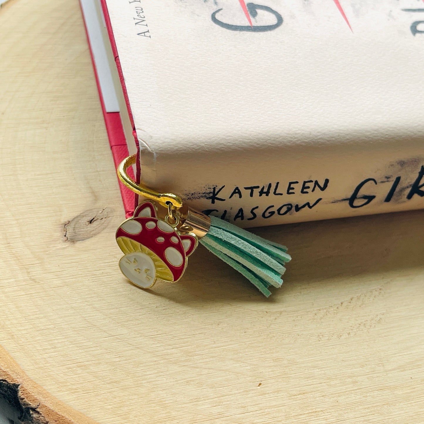 Cat Bookmark, Mushroom Bookmark, Cottagecore Bookmark, Bookmark for Women, Book Lover Gift, Galentines Day Gifts for Best Friend, Kawaii