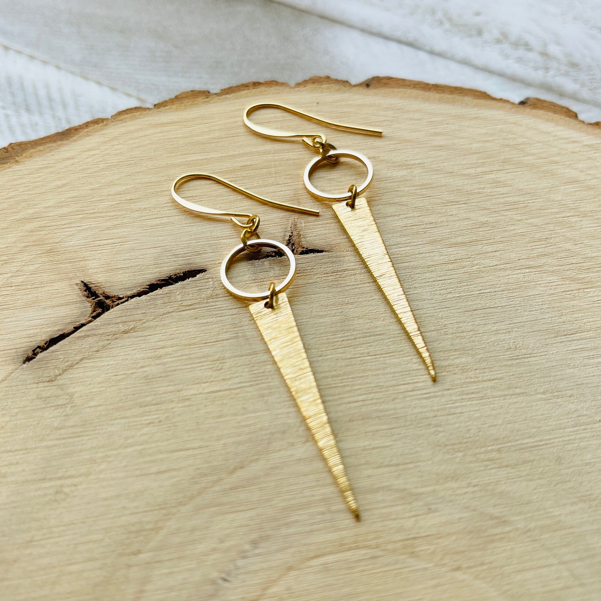 Triangle Earrings, Witchy Earrings, Western Earrings Gold, Geometric Earrings, Boho Hippie Jewelry, Galentines Day Gifts for Best Friend