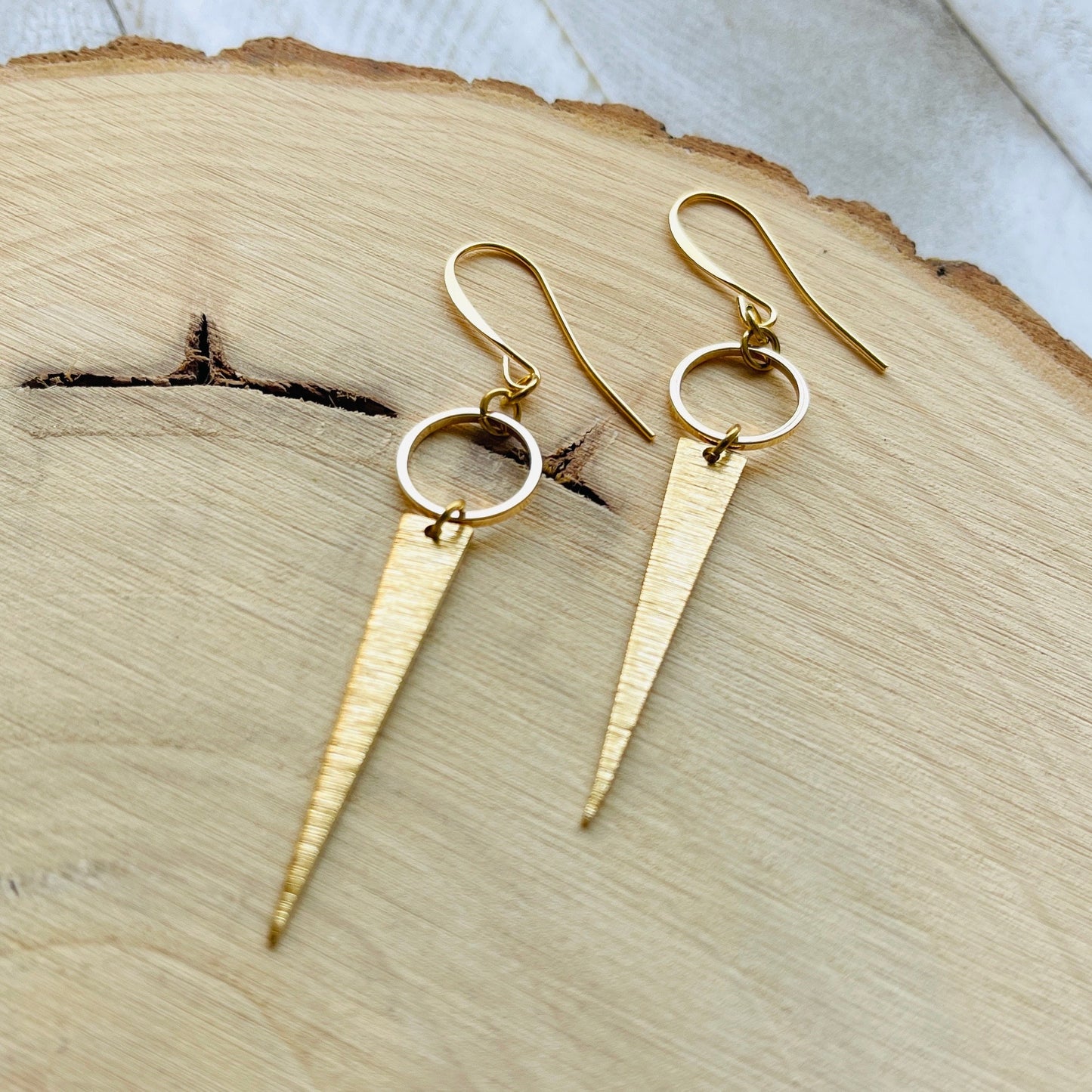 Triangle Earrings, Witchy Earrings, Western Earrings Gold, Geometric Earrings, Boho Hippie Jewelry, Galentines Day Gifts for Best Friend