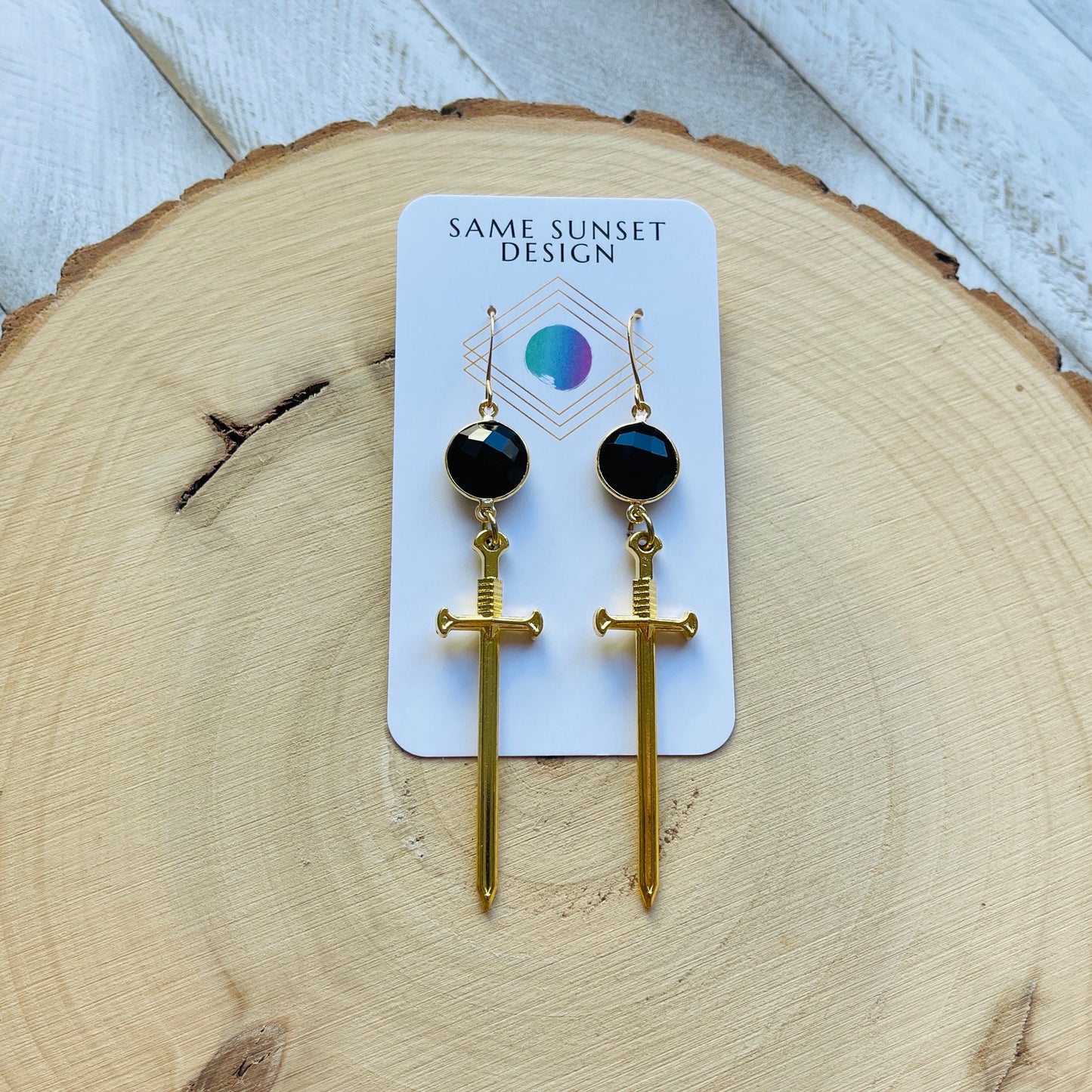 Dagger Earrings, Goth Earrings Dangle, Witchy Earrings, Punk Earrings, Witchy Gifts for Her, Sword Earrings, Unique Gifts for Women, Gold