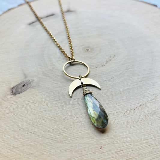 Labradorite Necklace, Witchy Gifts for Women, Trendy Jewelry 2024, Unique Graduation Gifts, Boho Necklace, Unique Gifts for Women, Wedding