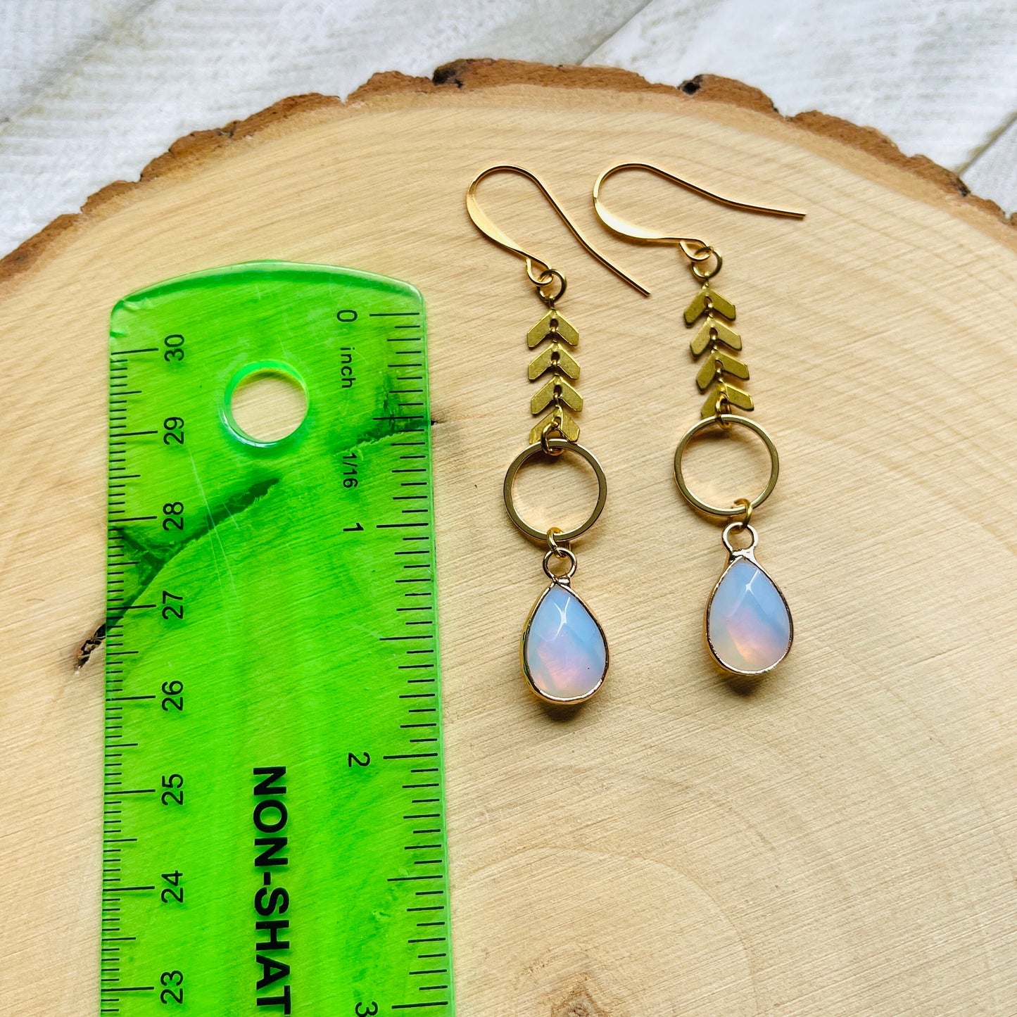 Opalite Earrings, Western Earrings, Galentines Day Jewelry, Witchy Jewelry, Trendy Jewelry, Sweet 16 Gift for Daughter, Goth Birthday Gift