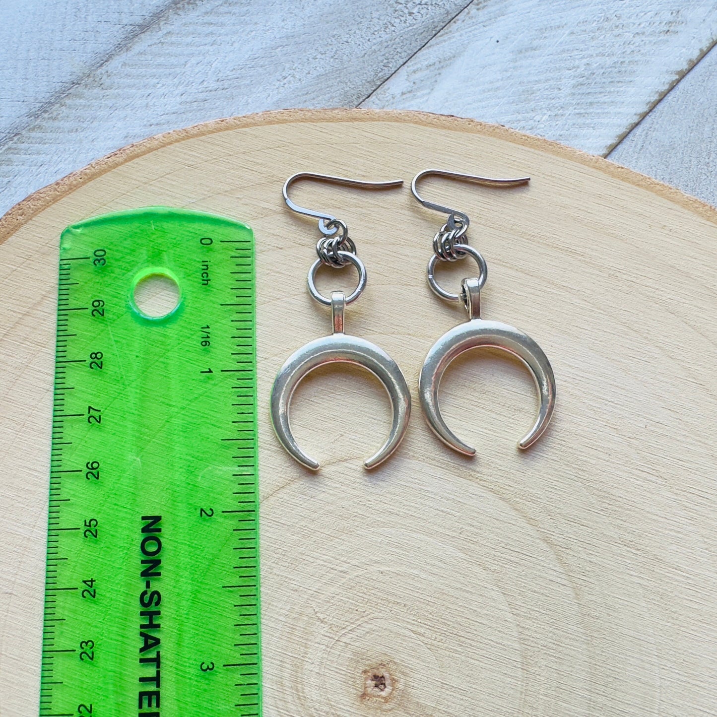 Silver Moon Earrings