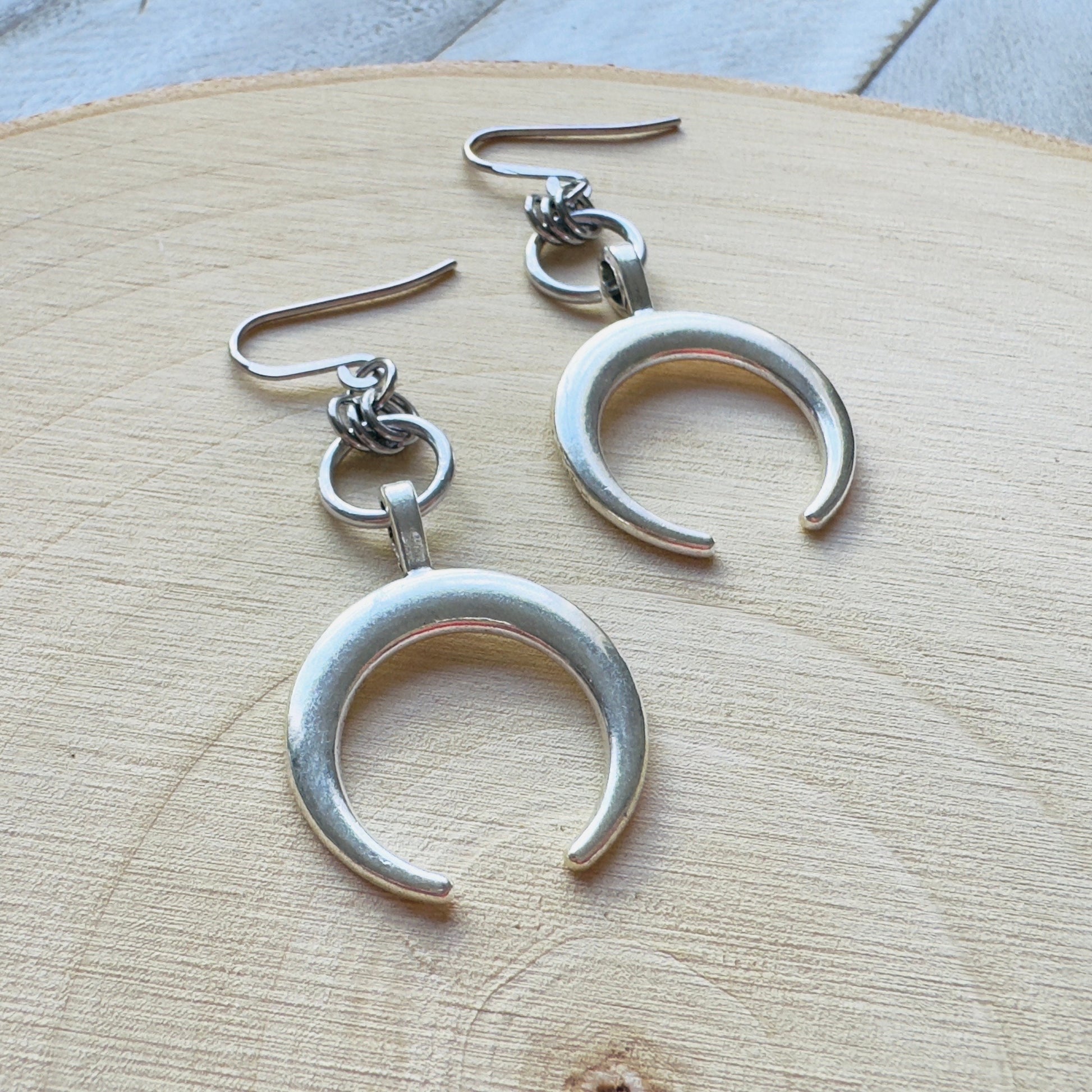 Silver Moon Earrings