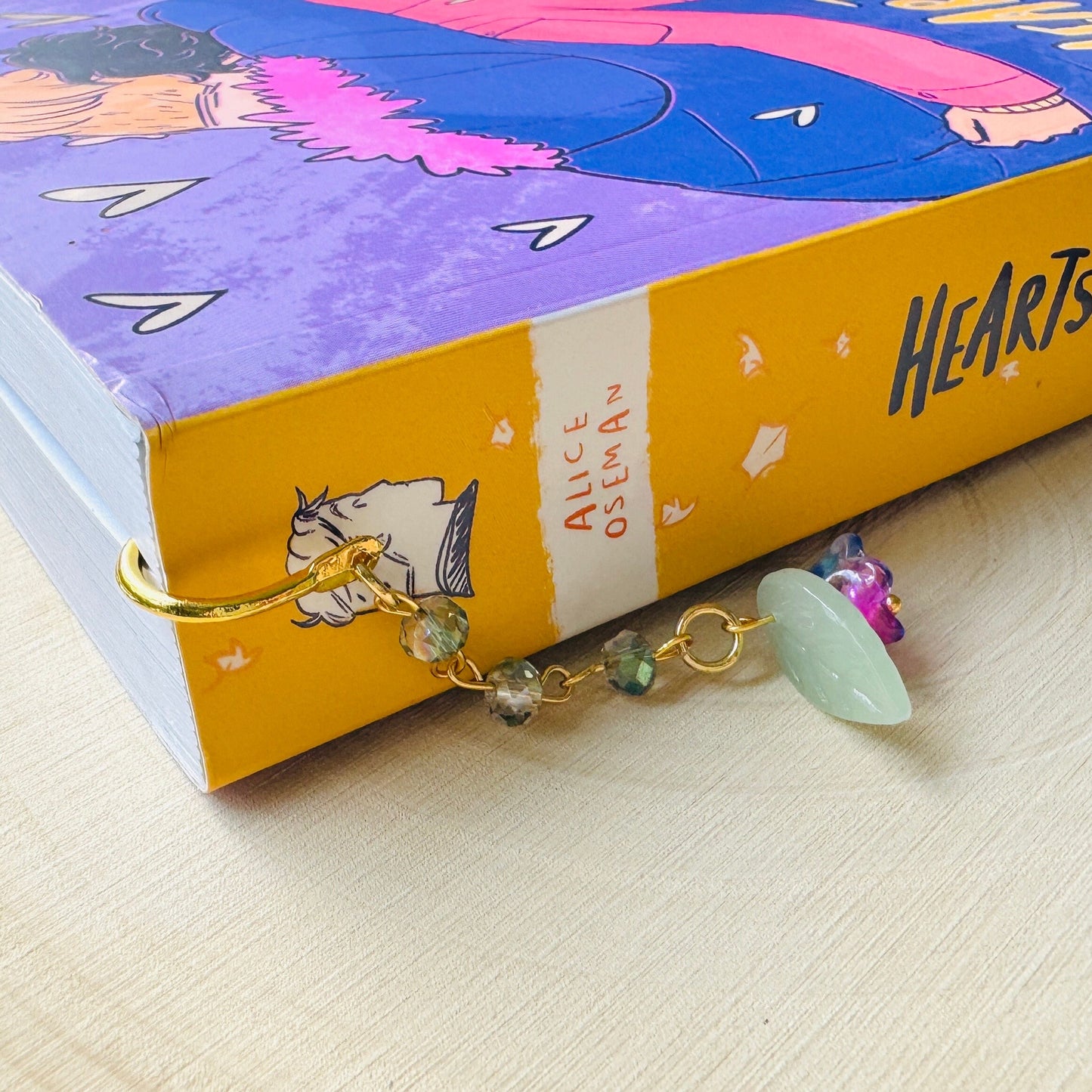 Flower Bookmark, Crystal Bookmark, Cottagecore Bookmark, Bookmark for Women, Book Lover Gift, Unique Gifts for Teachers, Sweet 16 Gift
