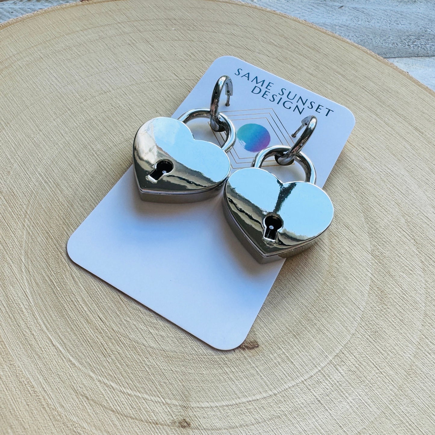 Heart Earrings, Emo Jewelry, Witchy Earrings, Metalhead Gifts, Goth Earrings, Teen Girl Jewelry, Punk Gifts, Unique Birthday Gift Girl