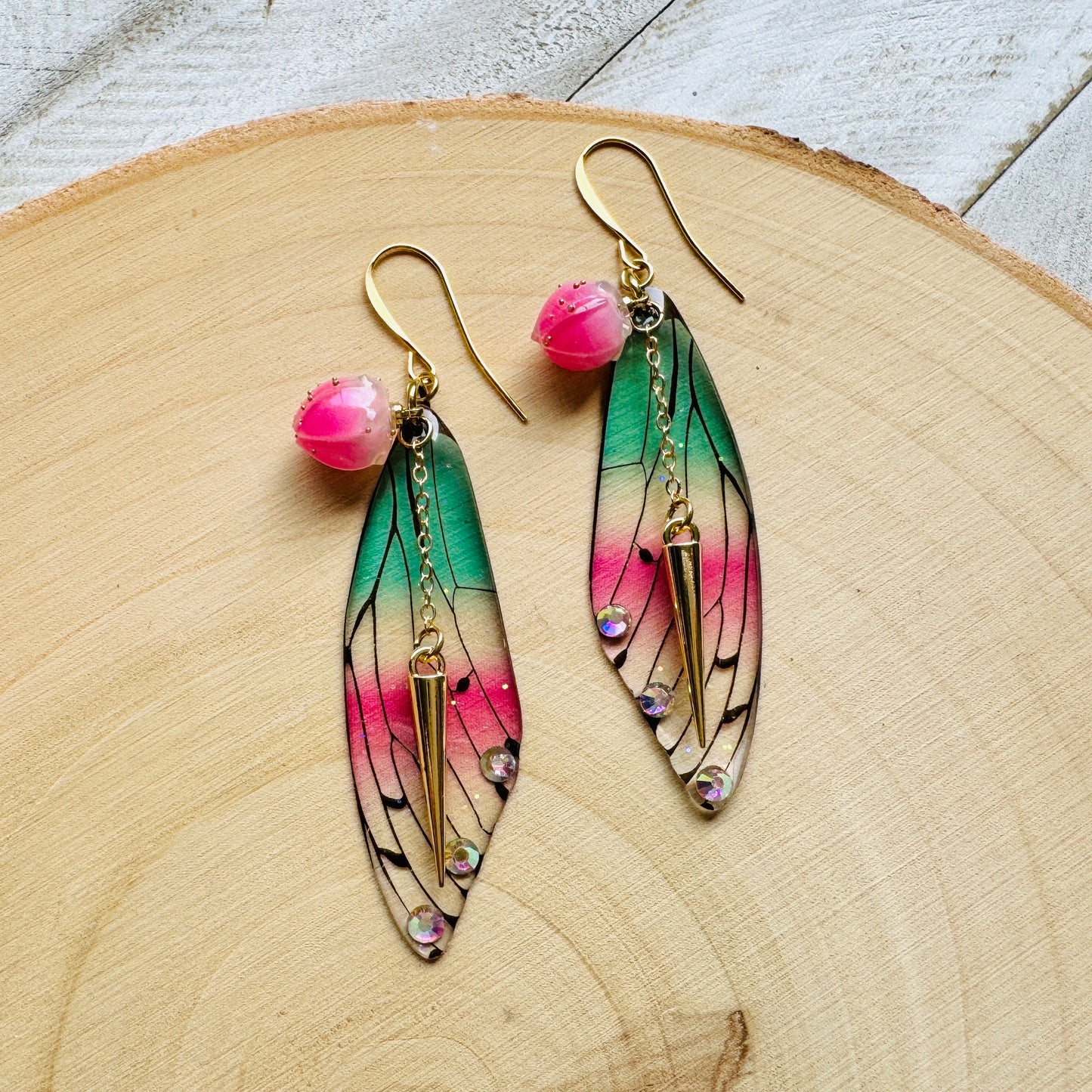 Butterfly Wing Earrings, Fairy Wing Jewelry, Punk Earrings, Witchy Earrings, Goth Birthday Gift, Trendy Jewelry, Mothers Day Gift for Sister
