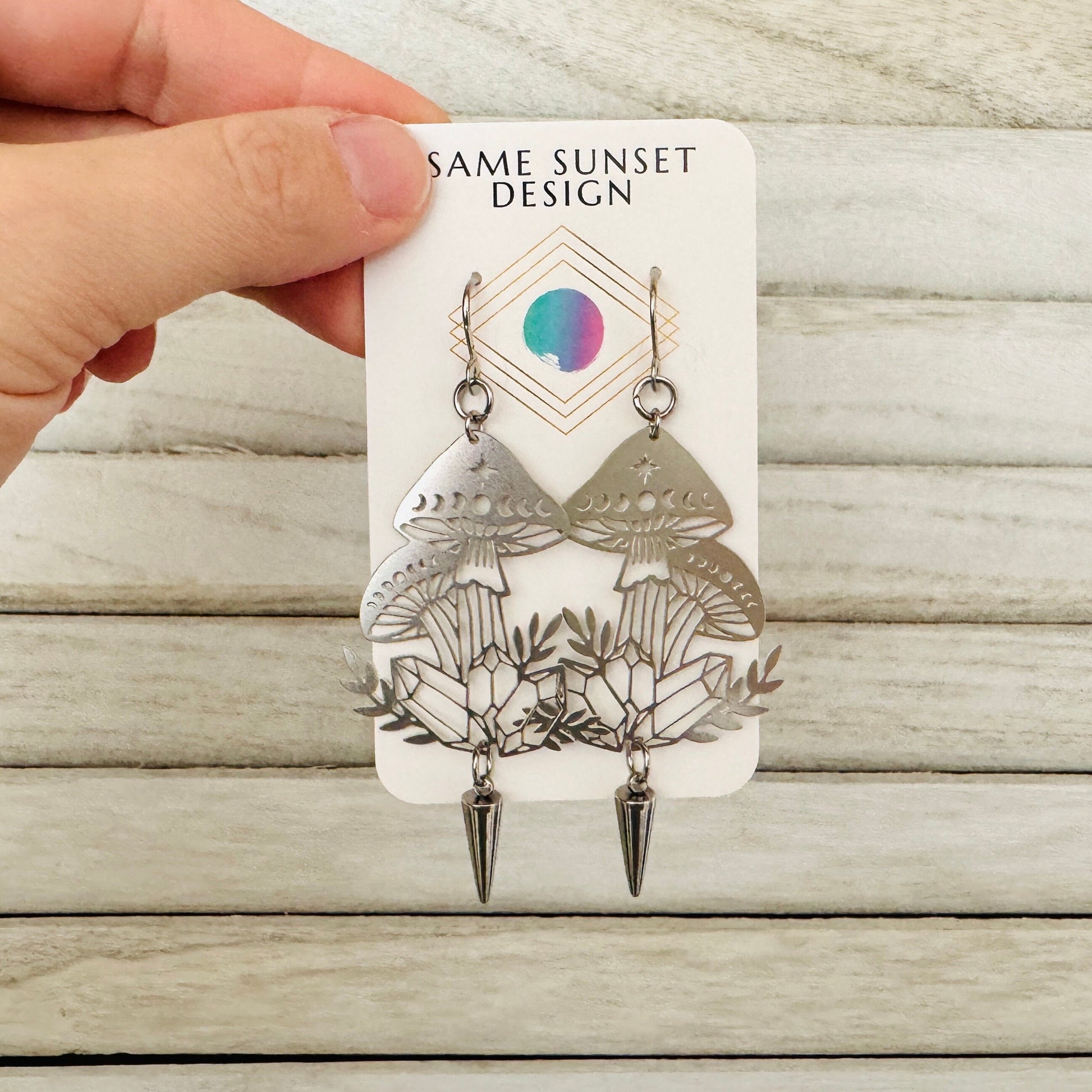 Mushroom Earrings, Witchy Earrings, Cottagecore Earrings, Unique Gifts for Women Birthday, Nature Lover Gift, Mothers Day Gift from Daughter