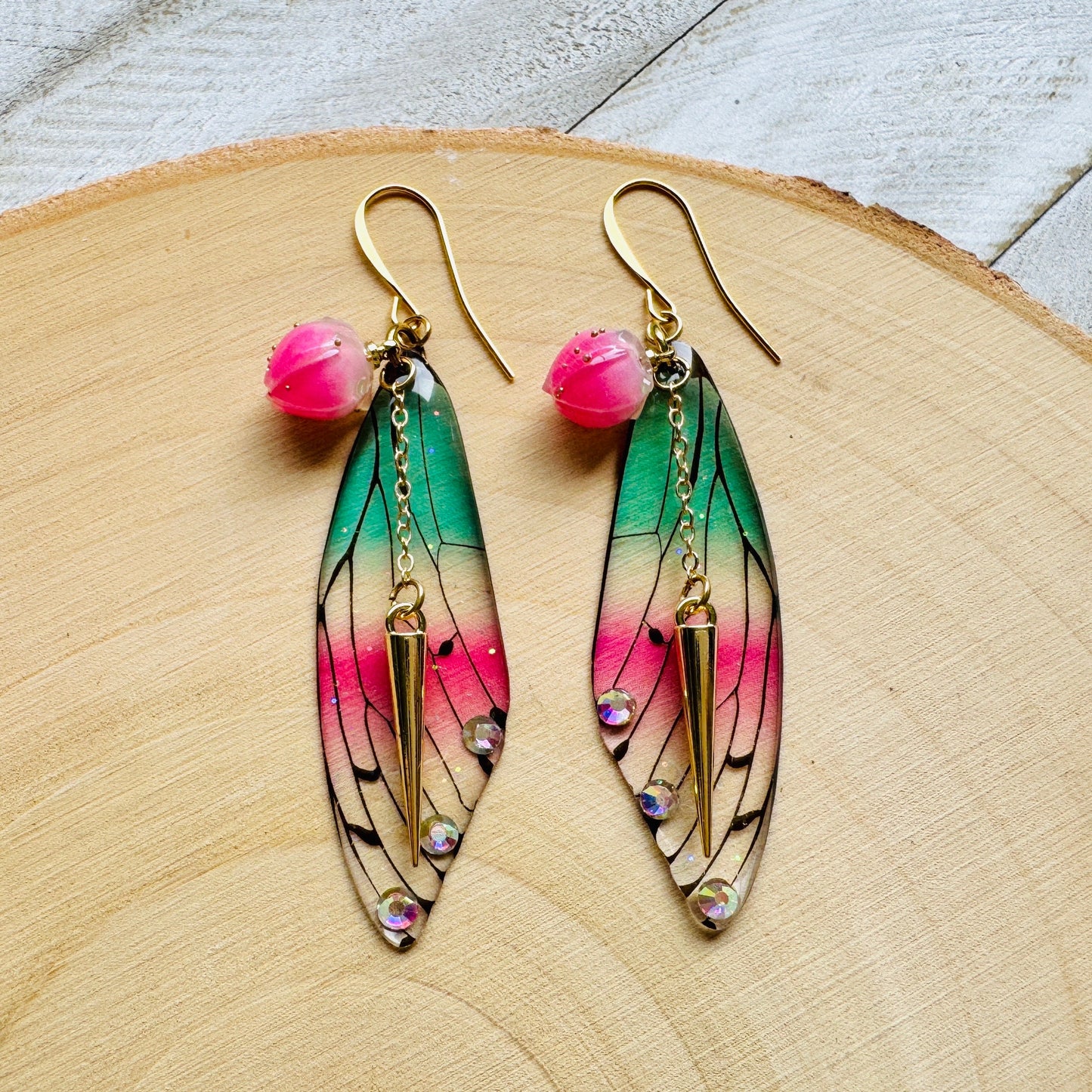 Butterfly Wing Earrings, Fairy Wing Jewelry, Punk Earrings, Witchy Earrings, Goth Birthday Gift, Trendy Jewelry, Mothers Day Gift for Sister