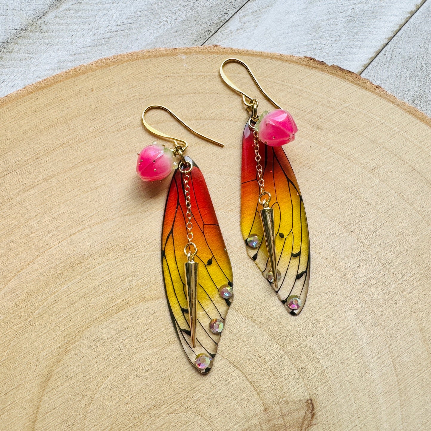 Butterfly Wing Earrings, Fairy Wing Jewelry, Punk Earrings, Witchy Earrings, Goth Earrings, Trendy Jewelry, Mothers Day Gift for Sister