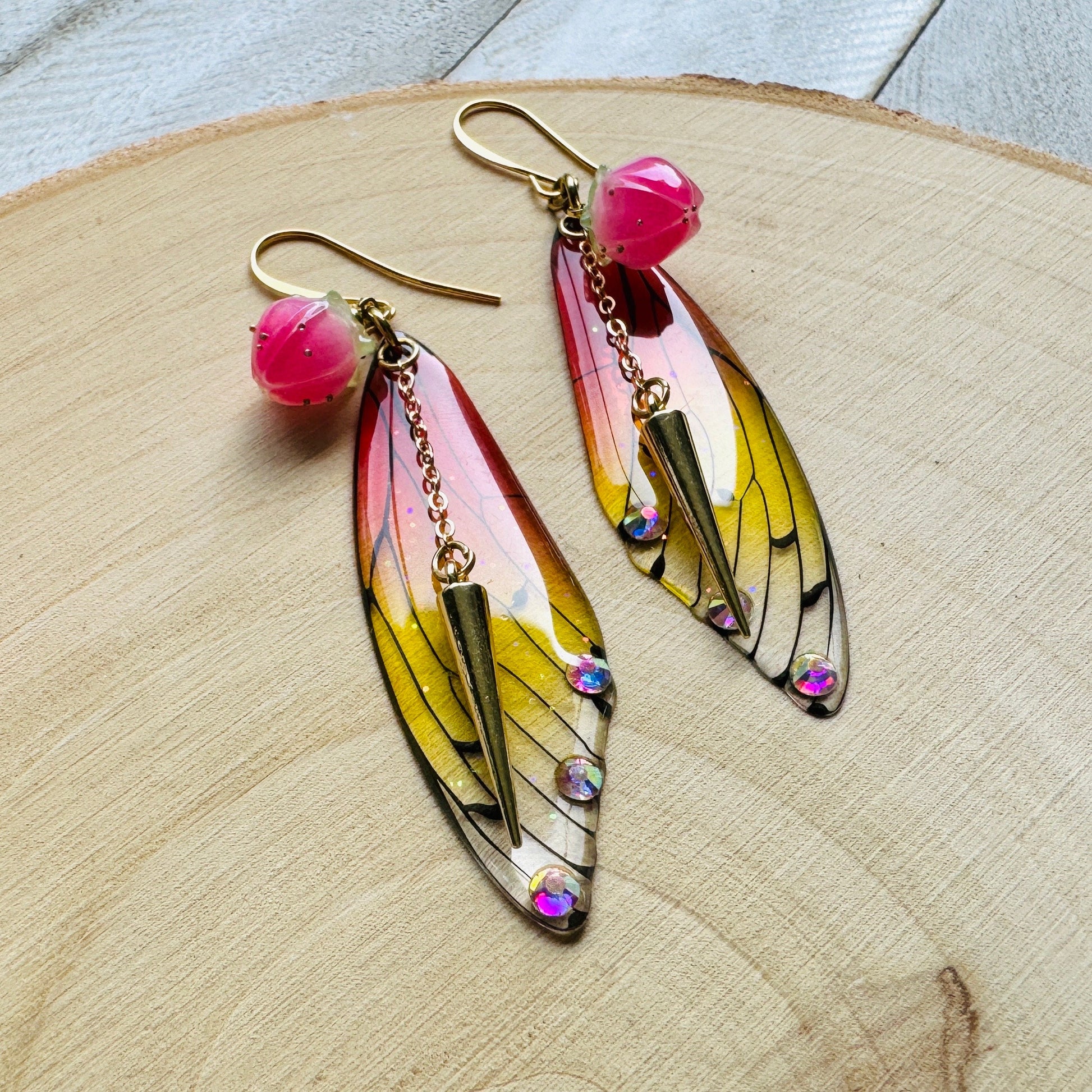 Butterfly Wing Earrings, Fairy Wing Jewelry, Punk Earrings, Witchy Earrings, Goth Earrings, Trendy Jewelry, Mothers Day Gift for Sister