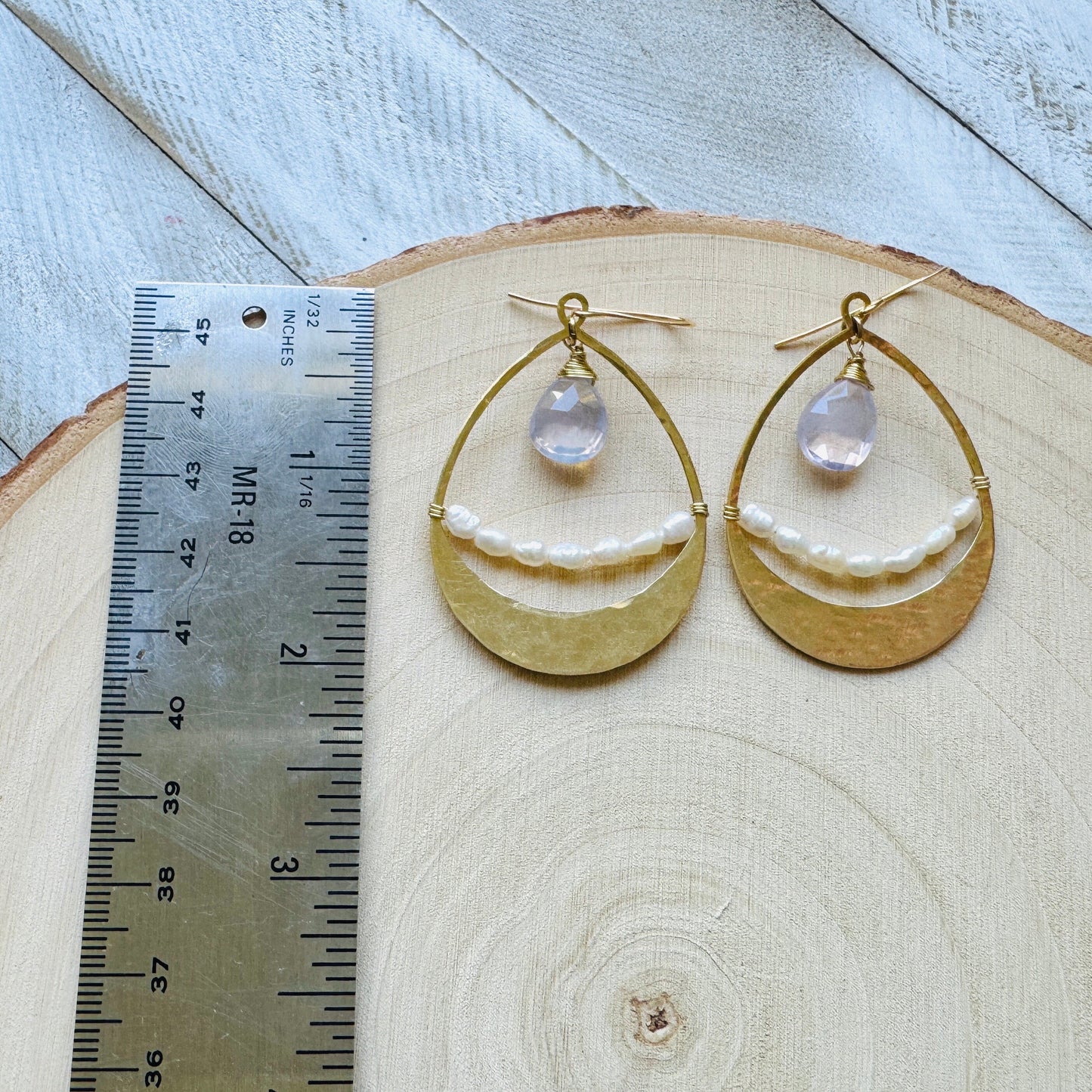 Amethyst Earrings, Pearl Earrings, Dainty Earrings, Boho Jewelry for Bride, Birthday Gift for Girlfriend, Sweet 16 Gift for Daughter, Chic