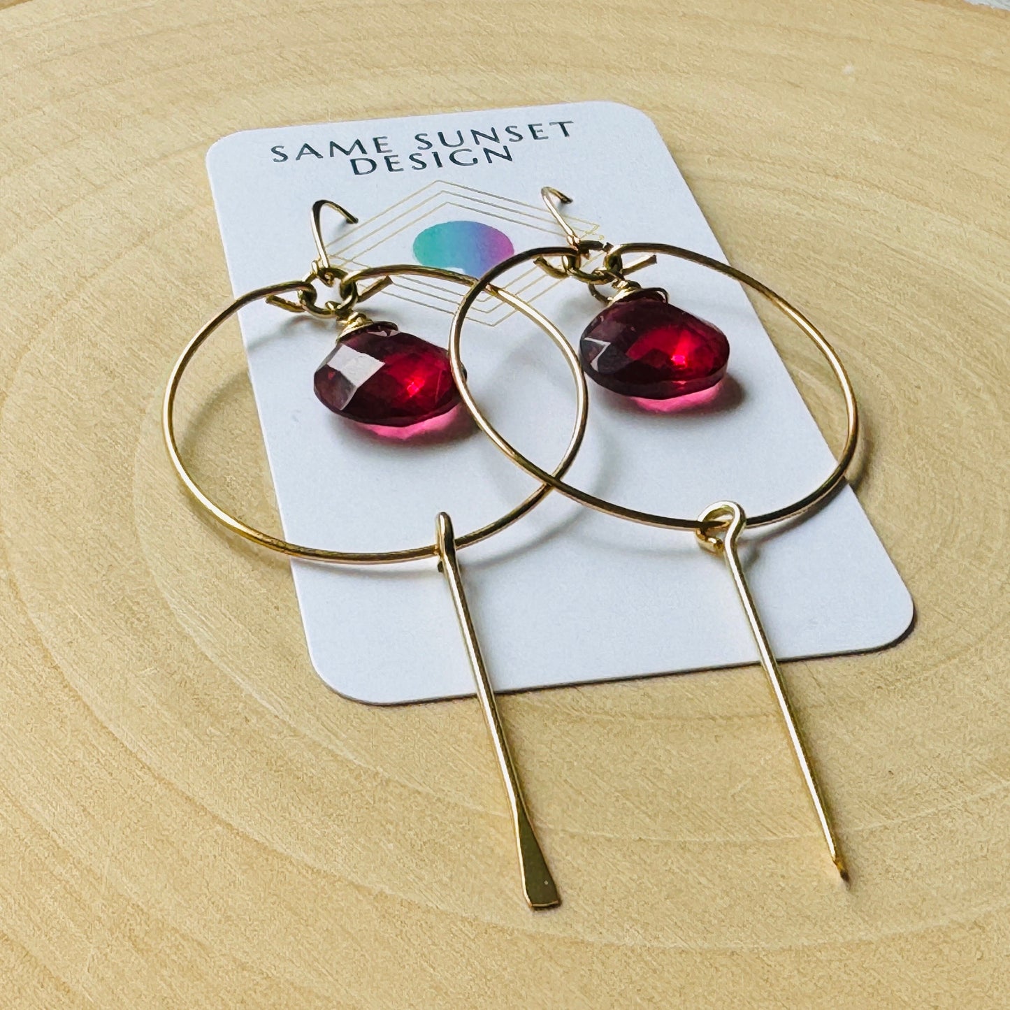 Pink Tourmaline Earrings, Western Earrings Gold, Statement Earrings Boho, Wedding Jewelry for Brides, Unique Gifts for Women Birthday