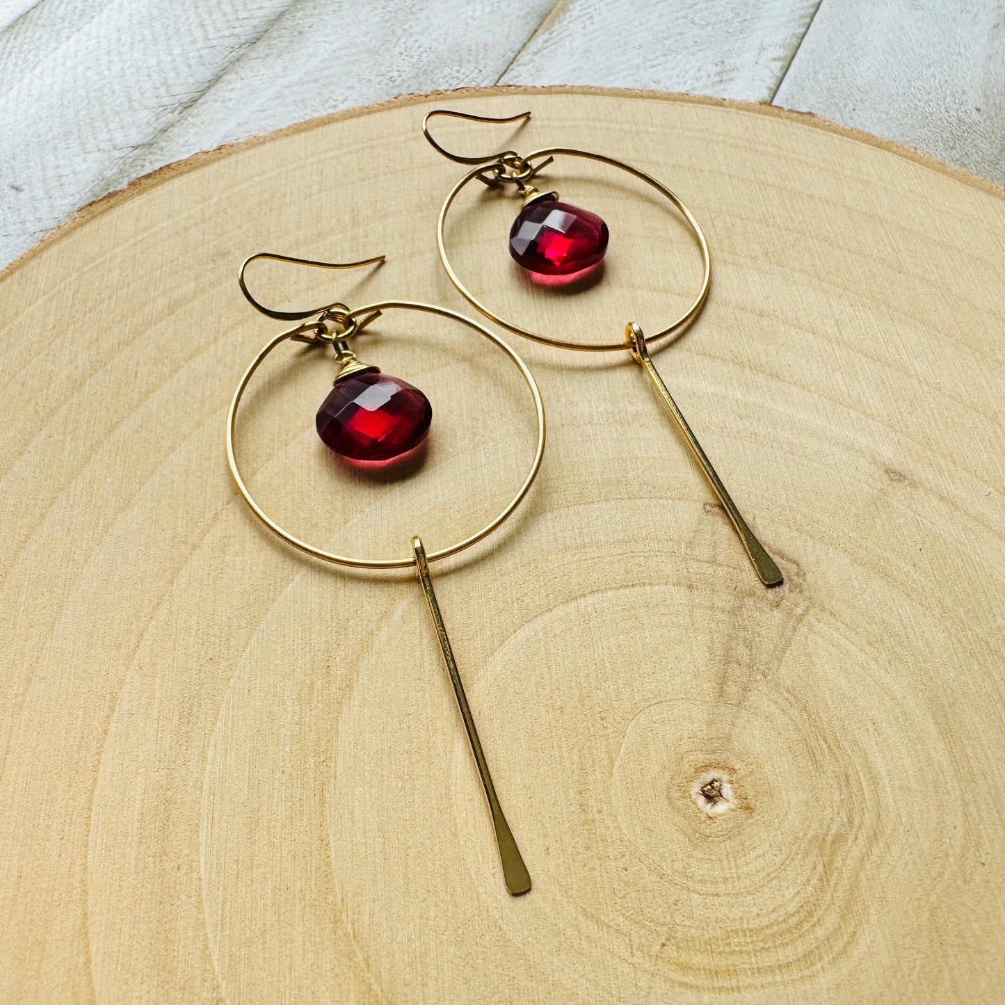 Pink Tourmaline Earrings, Western Earrings Gold, Statement Earrings Boho, Wedding Jewelry for Brides, Unique Gifts for Women Birthday