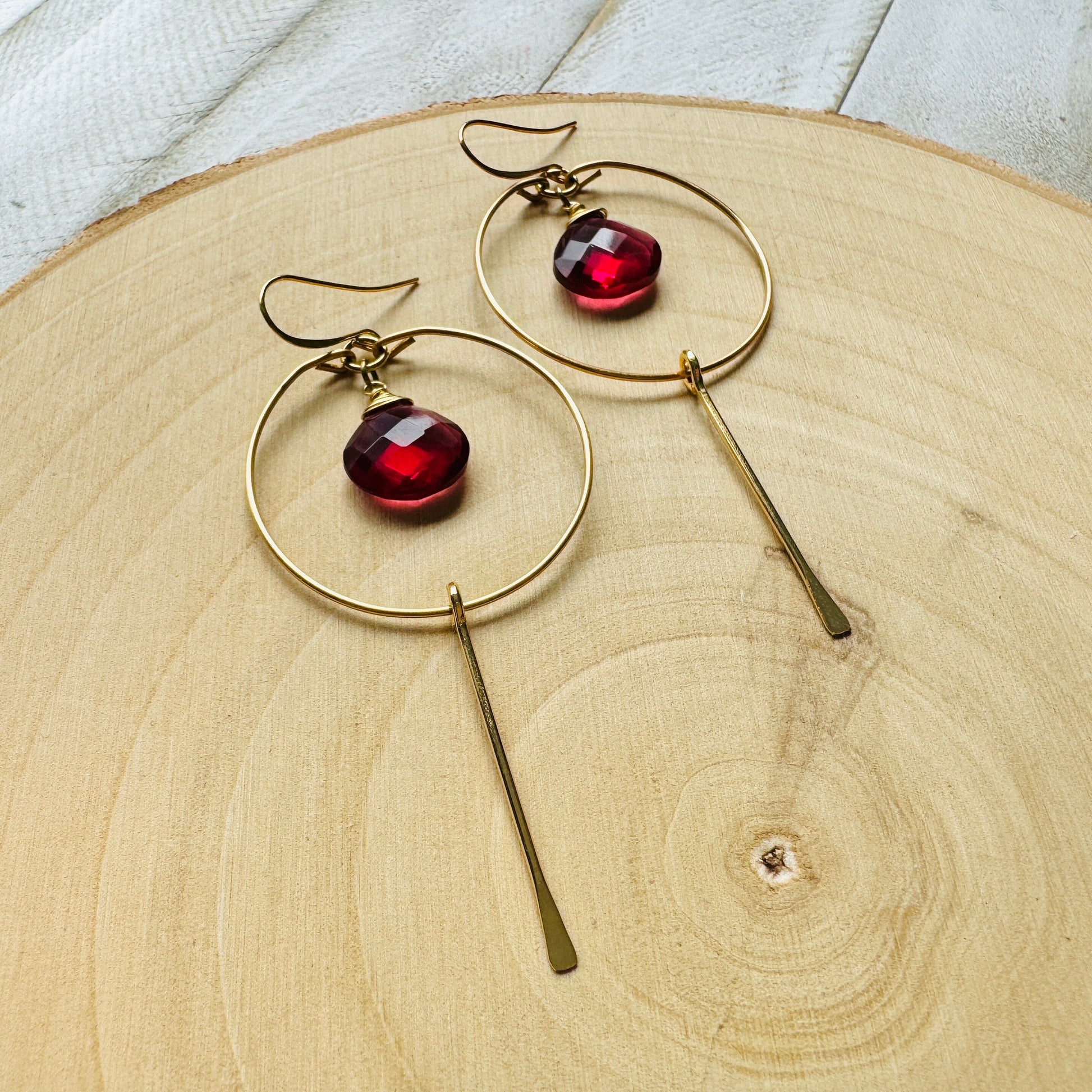 Pink Tourmaline Earrings, Western Earrings Gold, Statement Earrings Boho, Wedding Jewelry for Brides, Unique Gifts for Women Birthday
