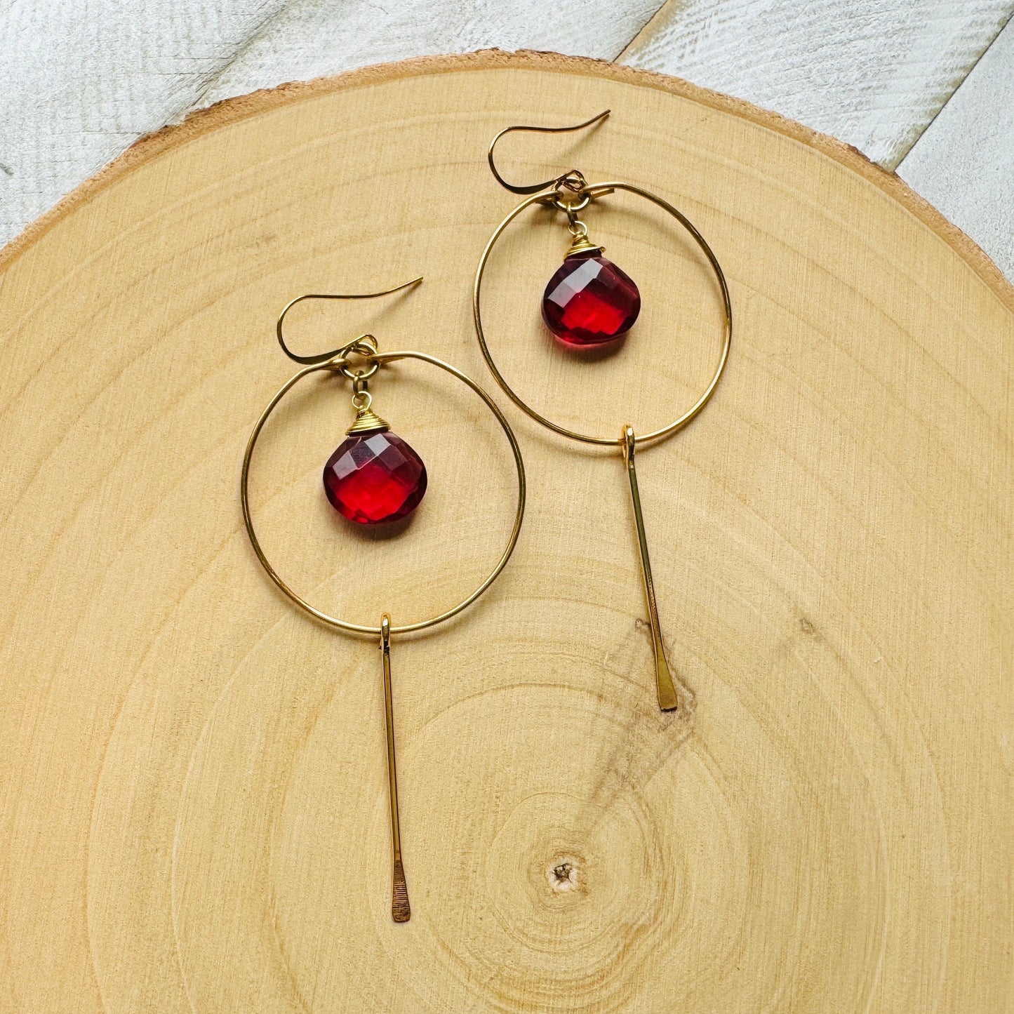 Pink Tourmaline Earrings, Western Earrings Gold, Statement Earrings Boho, Wedding Jewelry for Brides, Unique Gifts for Women Birthday