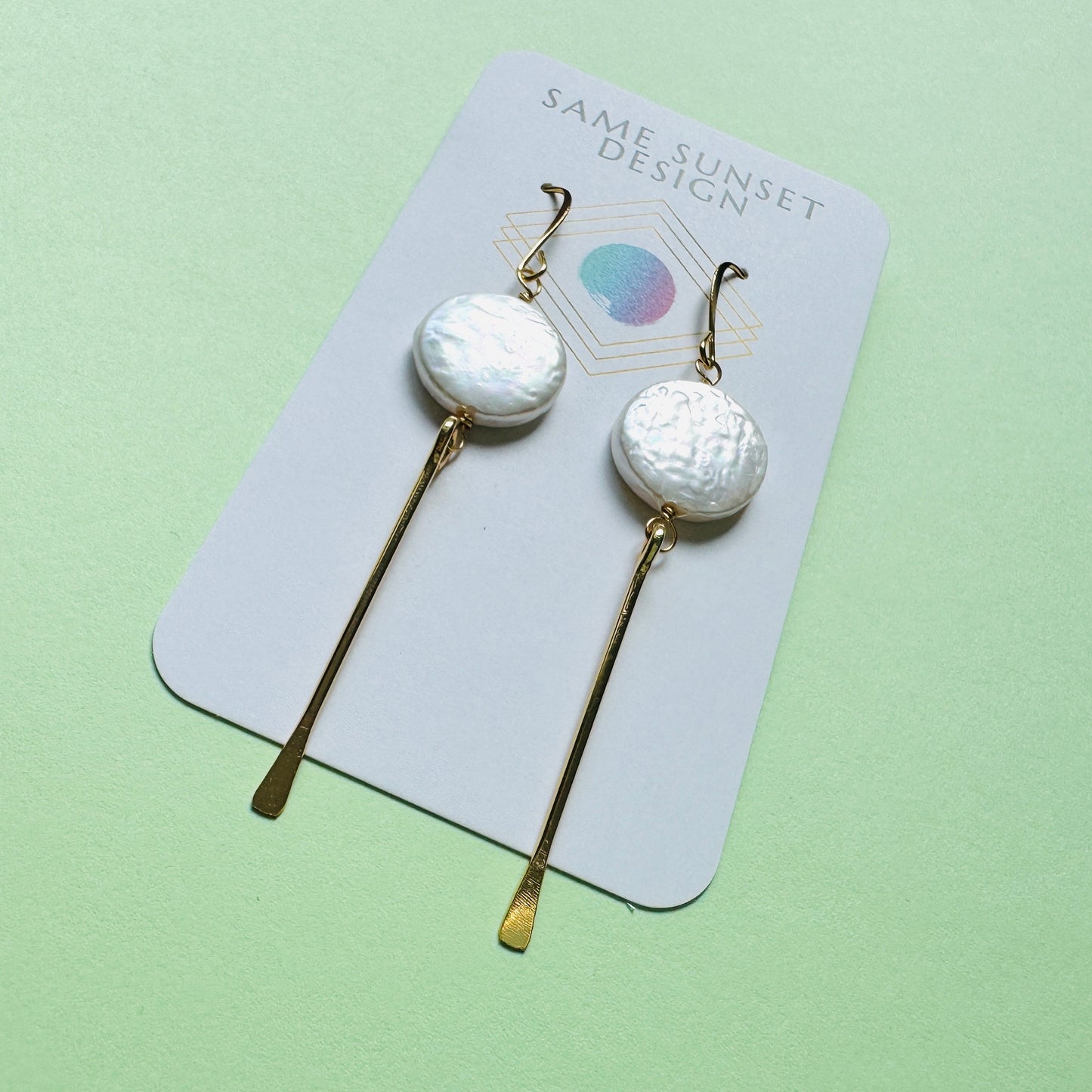 Pearl Earrings, Geometric Jewelry, Western Jewelry, Best Friend Birthday, Wedding Jewelry for Brides, Unique Birthday Gift for Mom, Boho