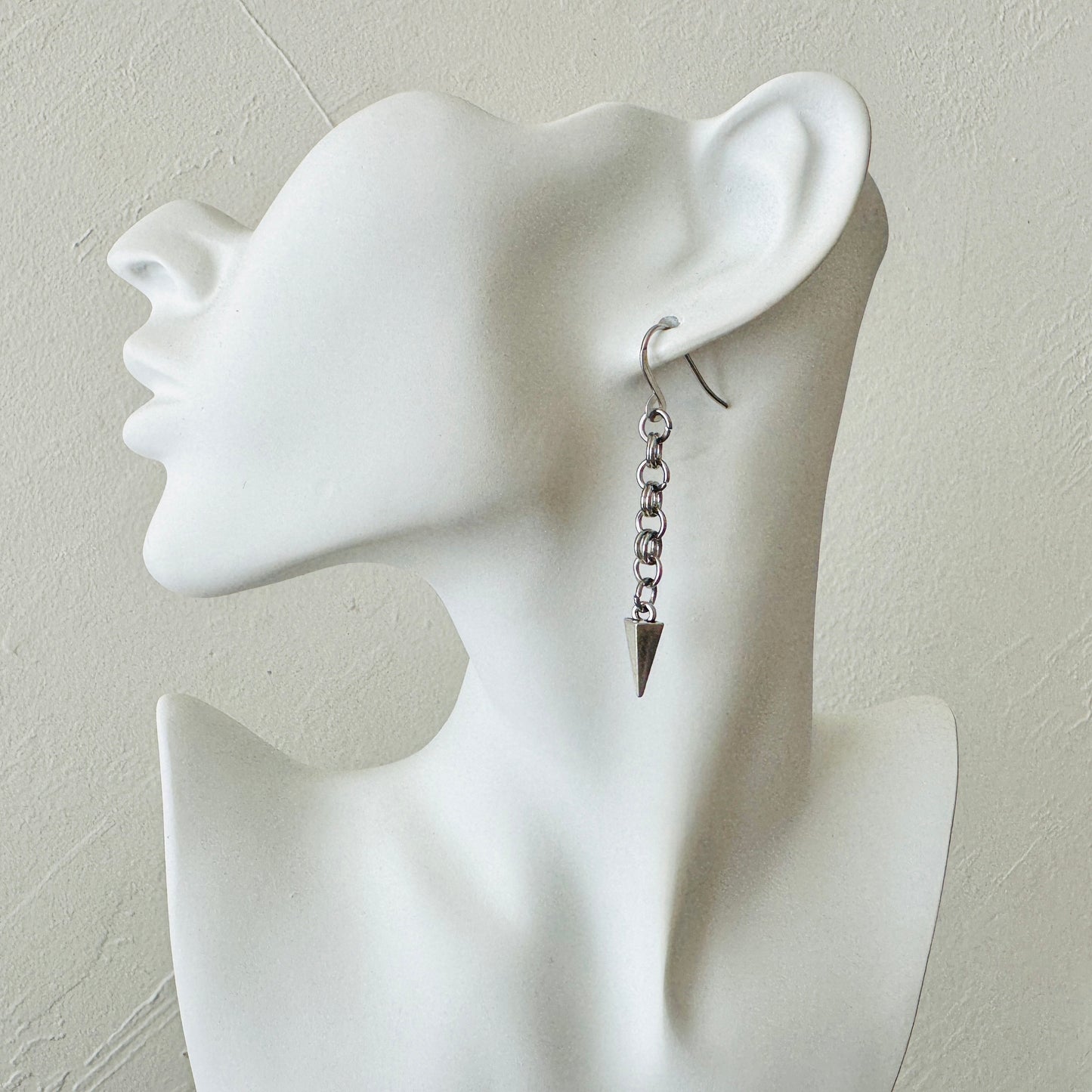 Spike Earrings, Silver Earrings, Trendy Earrings, Goth Punk Alternative Witchy Jewelry, Birthday Gift for Wife, College Gifts for Daughter