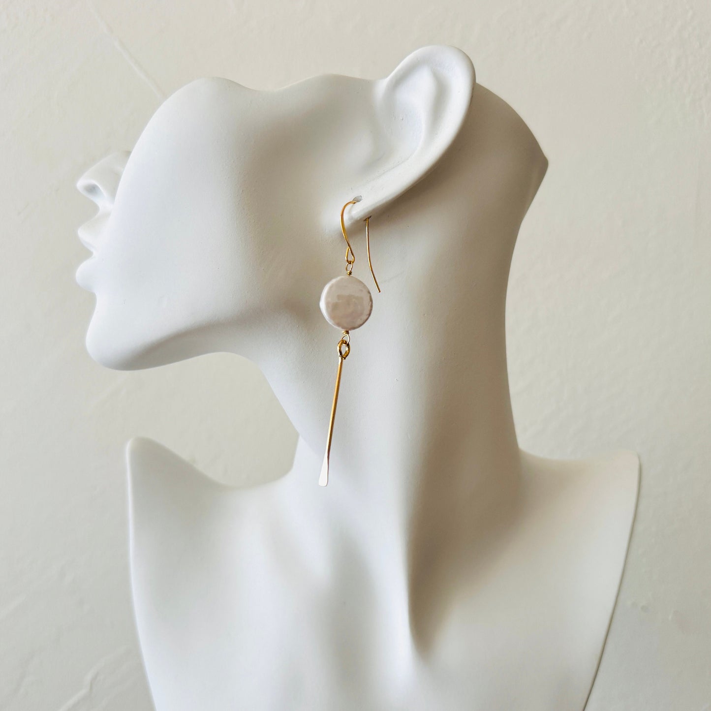 Pearl Earrings, Geometric Jewelry, Western Jewelry, Best Friend Birthday, Wedding Jewelry for Brides, Unique Birthday Gift for Mom, Boho