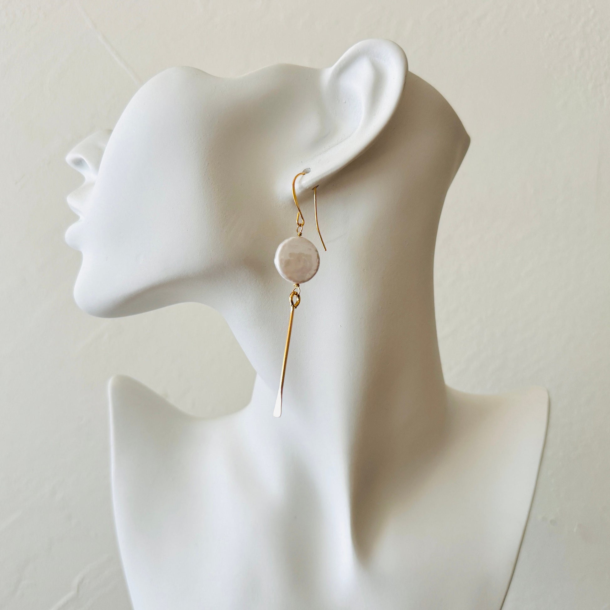 Pearl Earrings, Geometric Jewelry, Western Jewelry, Best Friend Birthday, Wedding Jewelry for Brides, Unique Birthday Gift for Mom, Boho