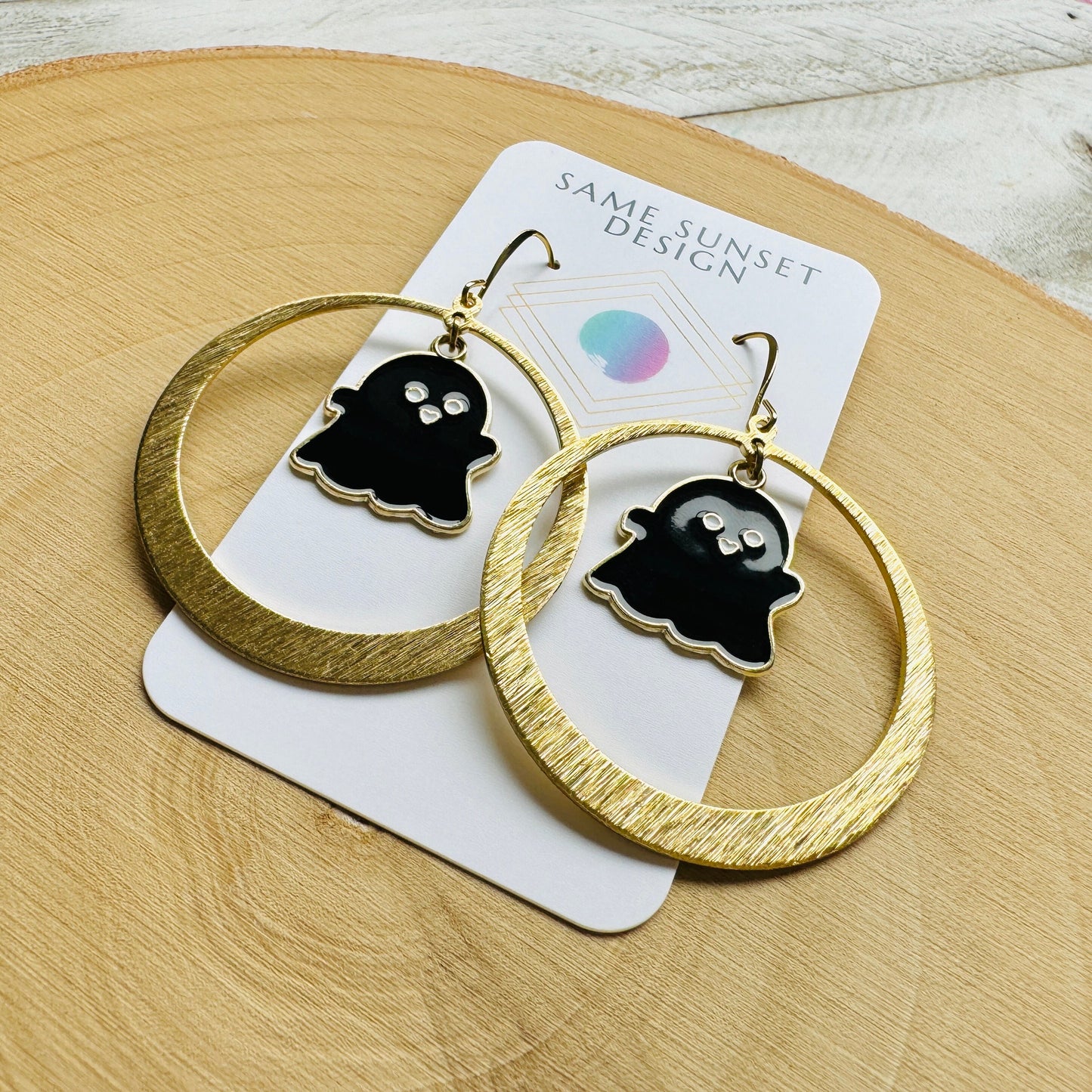 Ghost Earrings, Spooky Season Earrings, Trendy Earrings, Halloween Gift for Women, BFF Birthday Gift, Friend Gifts for Woman Birthday