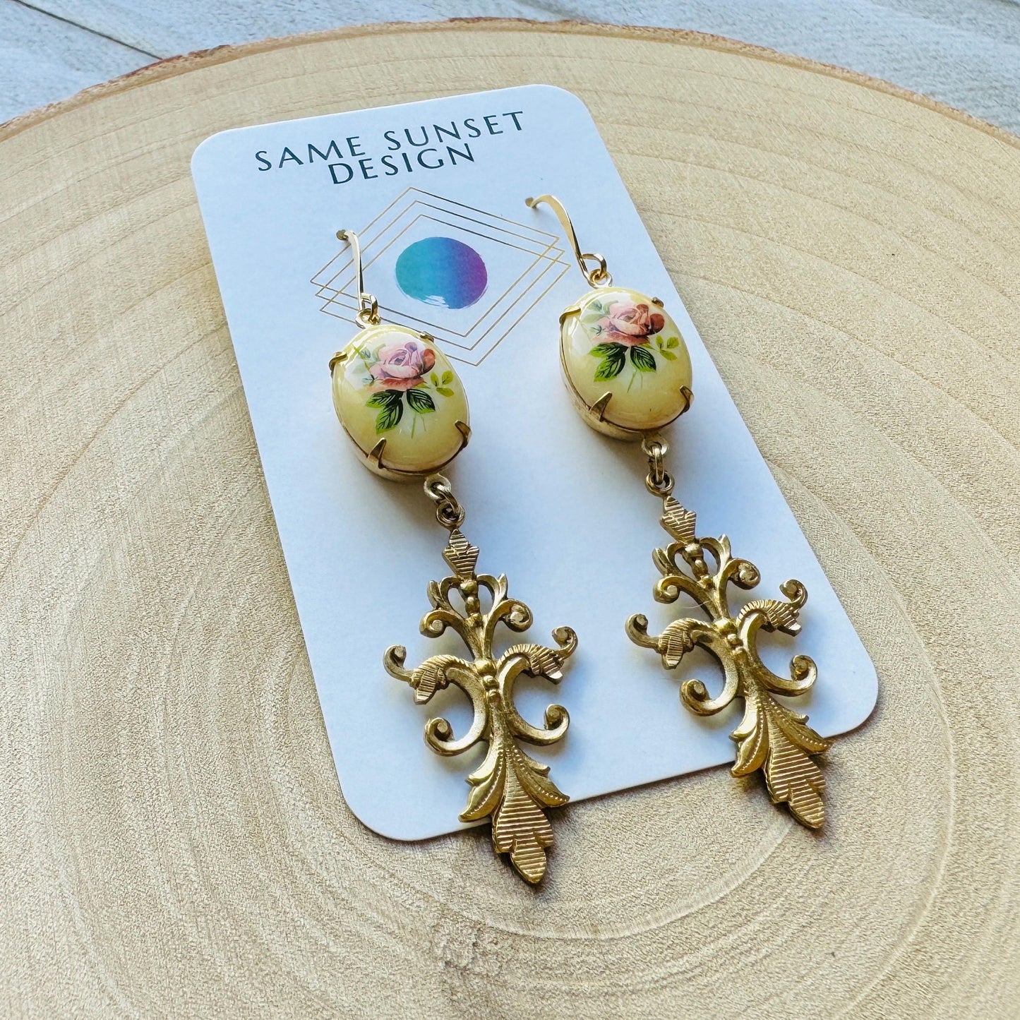 Flower Earrings, Fairycore Earrings, Earrings for Wedding Day, Cottagecore Jewelry, Unique Christmas Gifts for Friends, Sweet 16 Gift