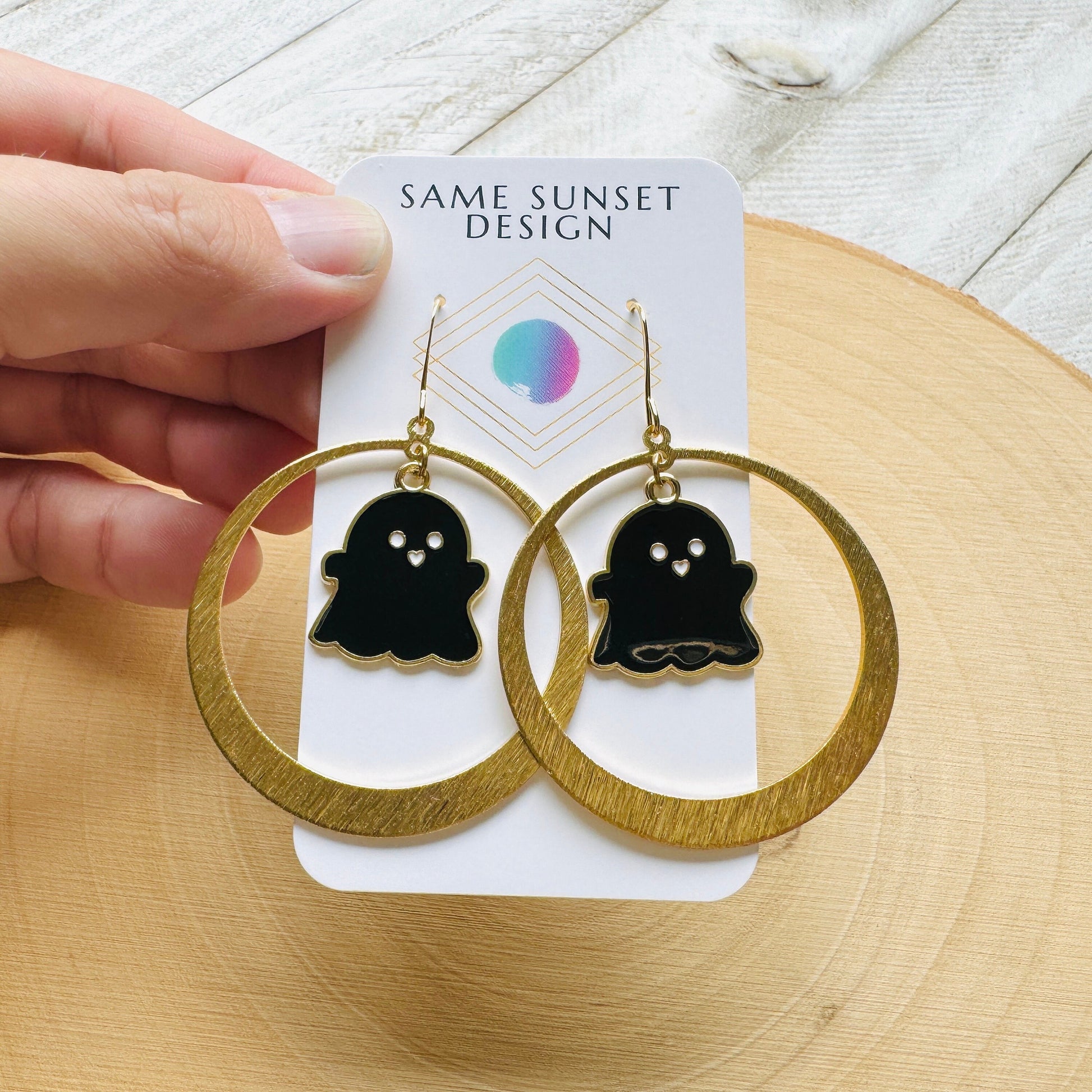 Ghost Earrings, Spooky Season Earrings, Trendy Earrings, Halloween Gift for Women, BFF Birthday Gift, Friend Gifts for Woman Birthday