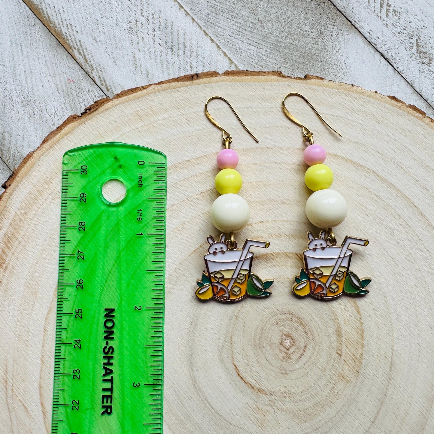 Bunny Earrings, Beaded Earrings, Earrings Dangle Boho, Geometric Jewelry, Easter Basket Stuffers for Tween, Kawaii, Fun Birthday Gift
