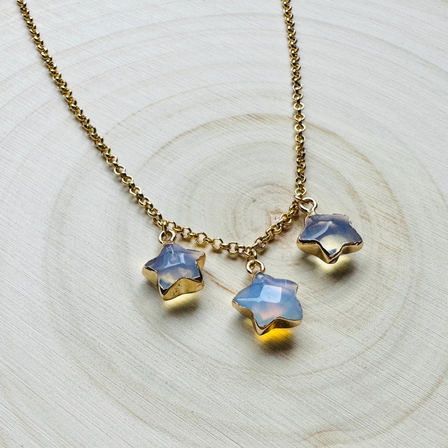Opalite Necklace, Star Necklace, Celestial Jewelry, Mothers Day Gift from Daughter, Witchy Gifts, Best Friend Birthday Gifts for Her, Boho