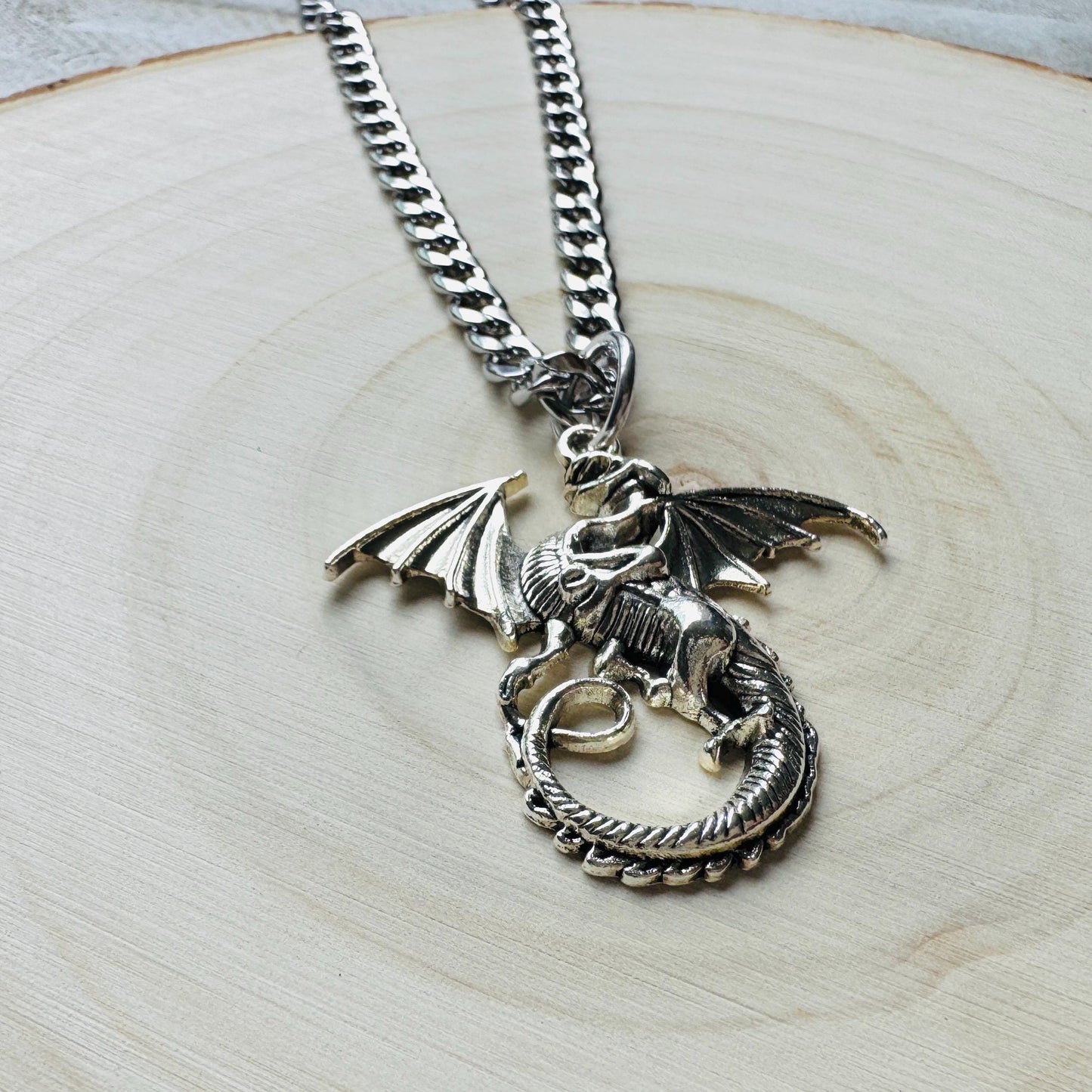 Dragon Necklace, Punk Necklace, Goth Necklace, Nerdy Gifts for Women, College Gifts for Daughter, Fun Birthday Gift, Graduation Gifts