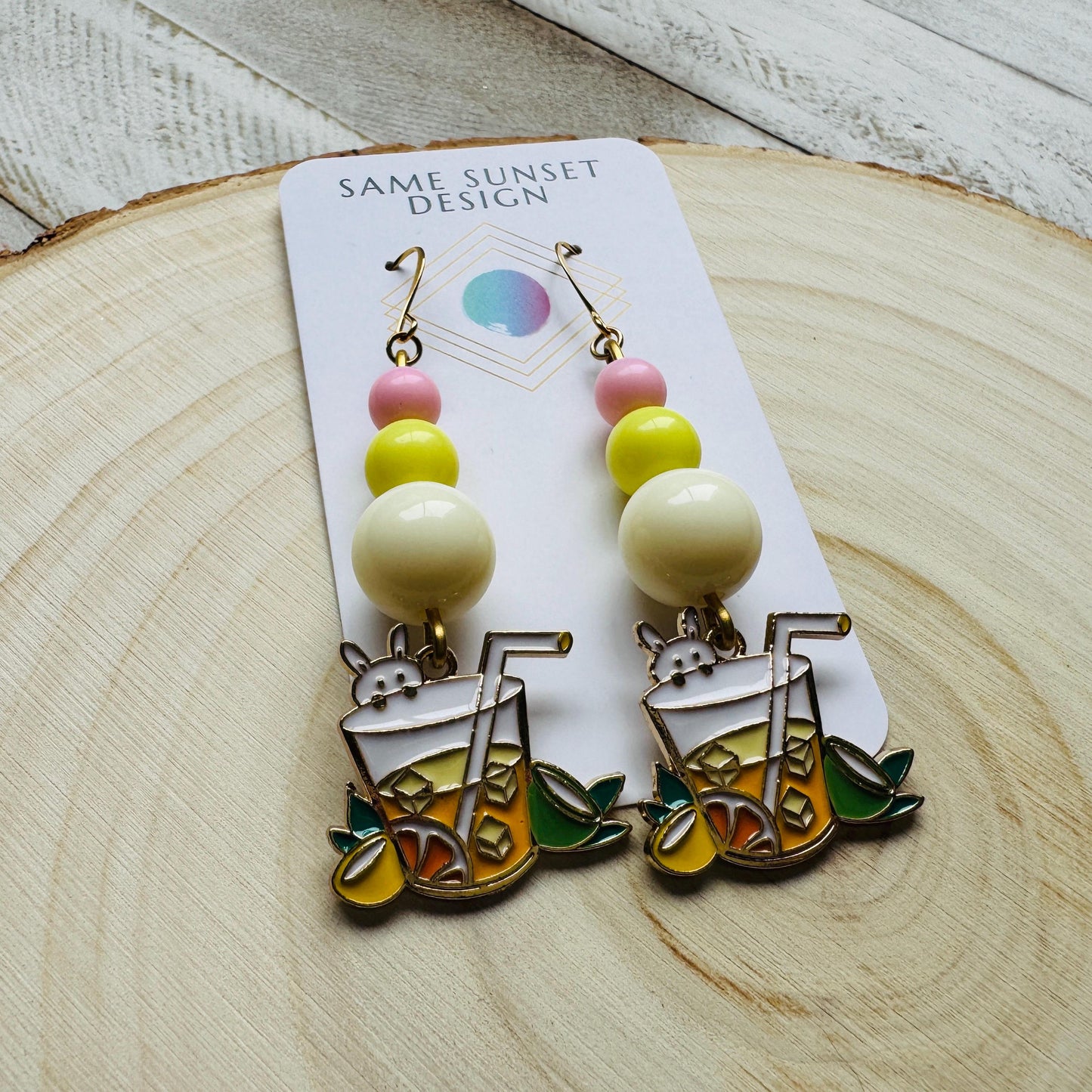 Bunny Earrings, Beaded Earrings, Earrings Dangle Boho, Geometric Jewelry, Easter Basket Stuffers for Tween, Kawaii, Fun Birthday Gift