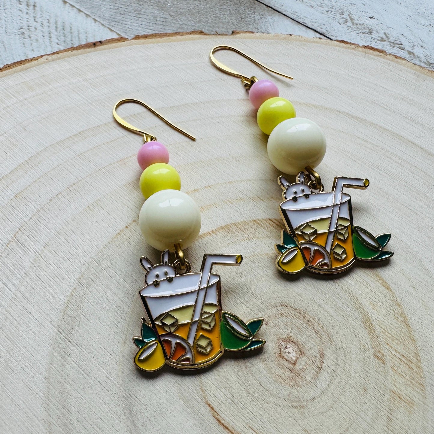 Bunny Earrings, Beaded Earrings, Earrings Dangle Boho, Geometric Jewelry, Easter Basket Stuffers for Tween, Kawaii, Fun Birthday Gift