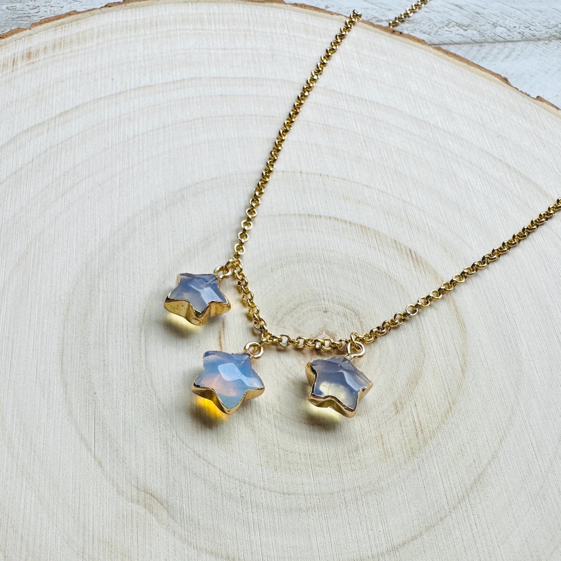 Opalite Necklace, Star Necklace, Celestial Jewelry, Mothers Day Gift from Daughter, Witchy Gifts, Best Friend Birthday Gifts for Her, Boho