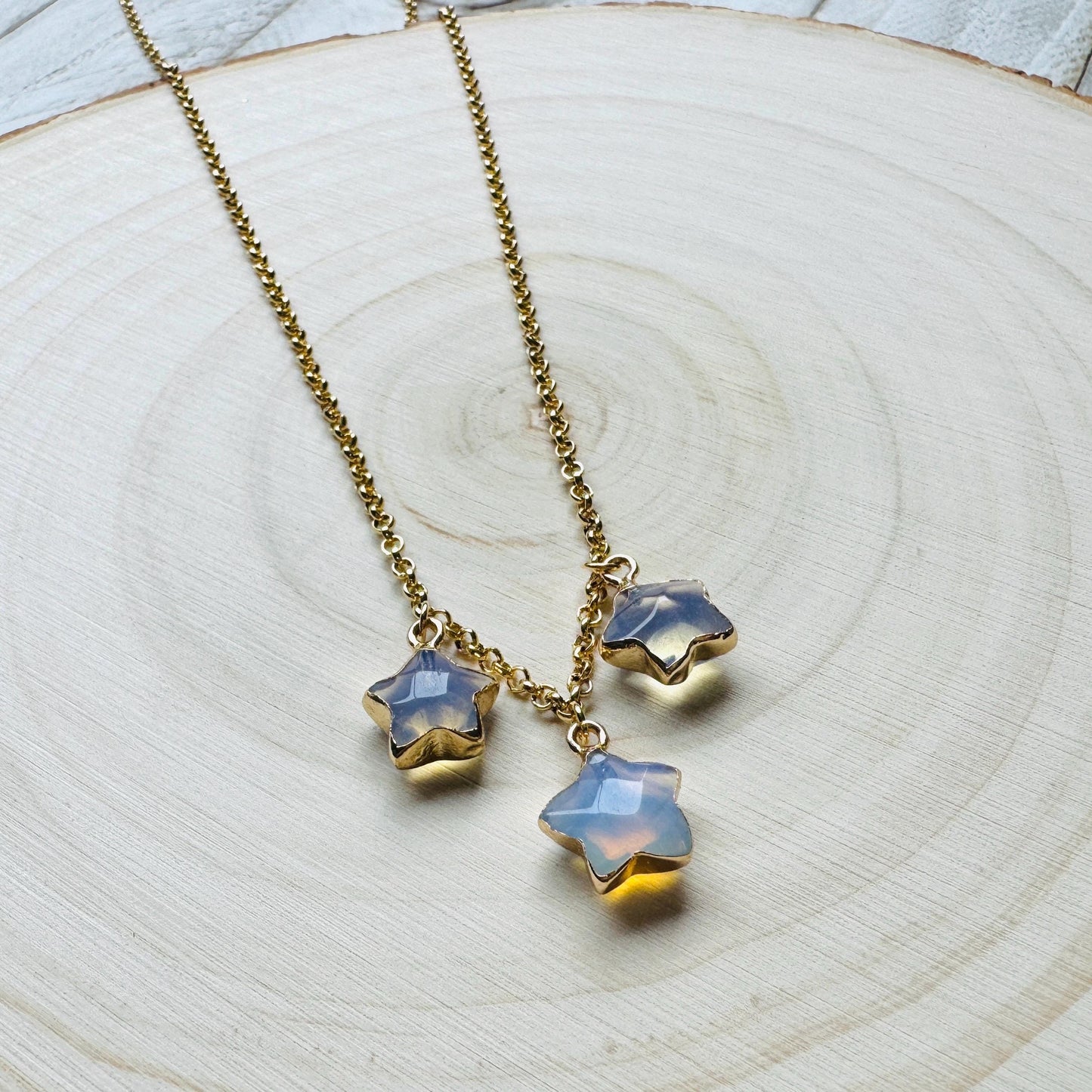Opalite Necklace, Star Necklace, Celestial Jewelry, Mothers Day Gift from Daughter, Witchy Gifts, Best Friend Birthday Gifts for Her, Boho