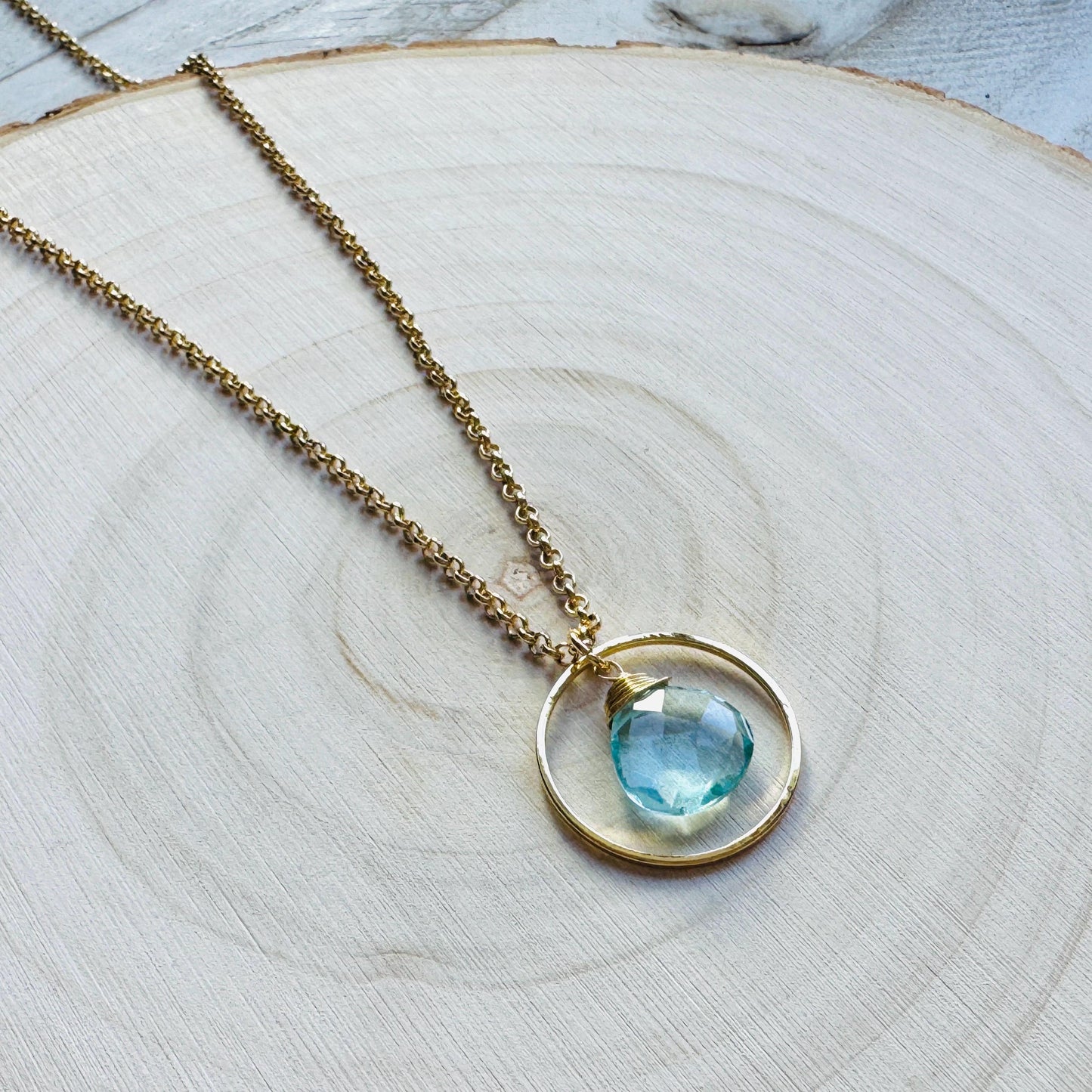 Topaz Necklace, Gold Necklace, Boho Necklace, Geometric Jewelry, Mothers Day Gift from Daughter, Graduation Gifts, Elegant