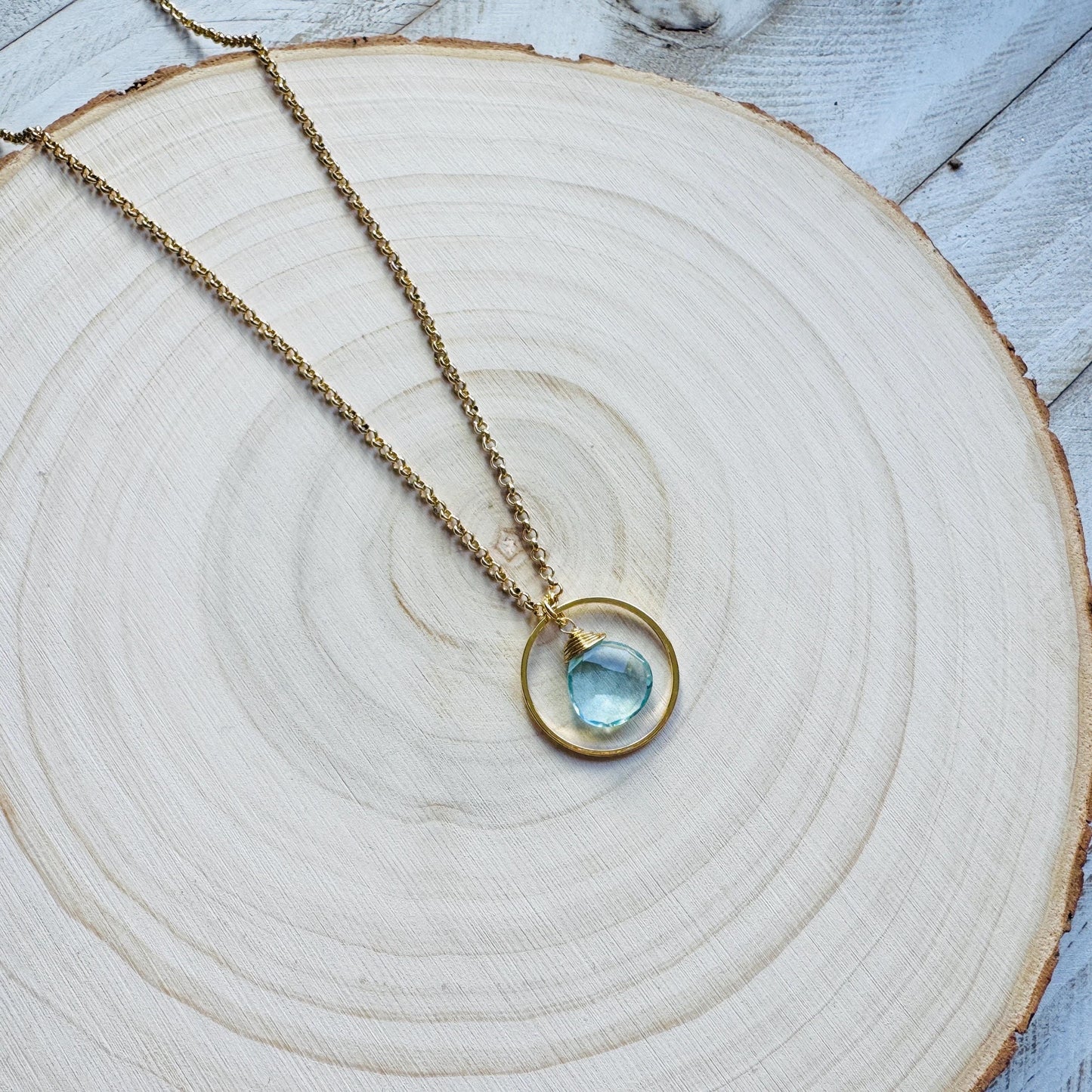 Topaz Necklace, Gold Necklace, Boho Necklace, Geometric Jewelry, Mothers Day Gift from Daughter, Graduation Gifts, Elegant
