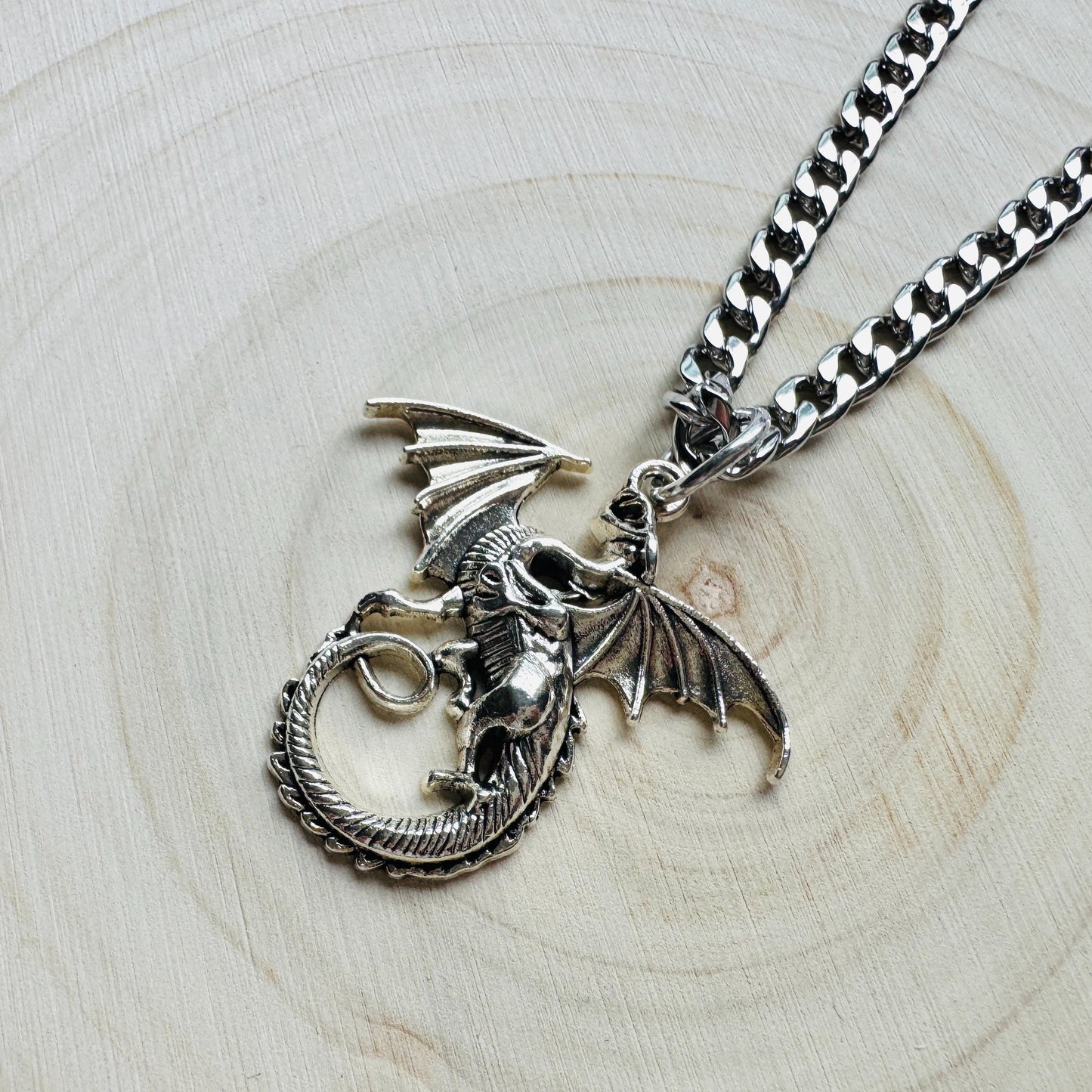 Dragon Necklace, Punk Necklace, Goth Necklace, Nerdy Gifts for Women, College Gifts for Daughter, Fun Birthday Gift, Graduation Gifts