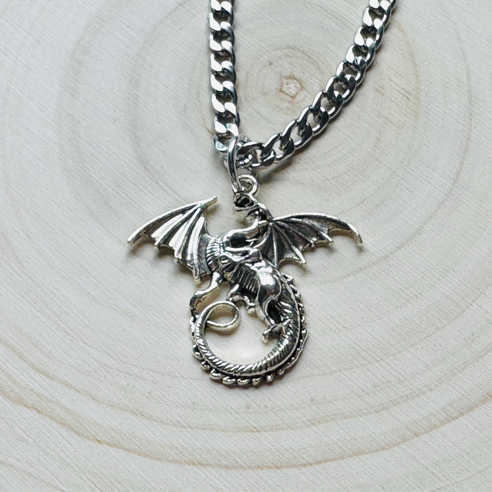 Dragon Necklace, Punk Necklace, Goth Necklace, Nerdy Gifts for Women, College Gifts for Daughter, Fun Birthday Gift, Graduation Gifts