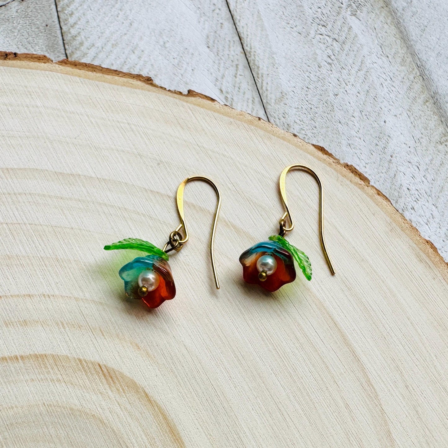 Flower Earrings, Pearl Earrings, Fairycore Jewelry, Coquette Jewelry, Trendy Jewelry 2025, Cottagecore Earrings, Birthday Gift for Mom