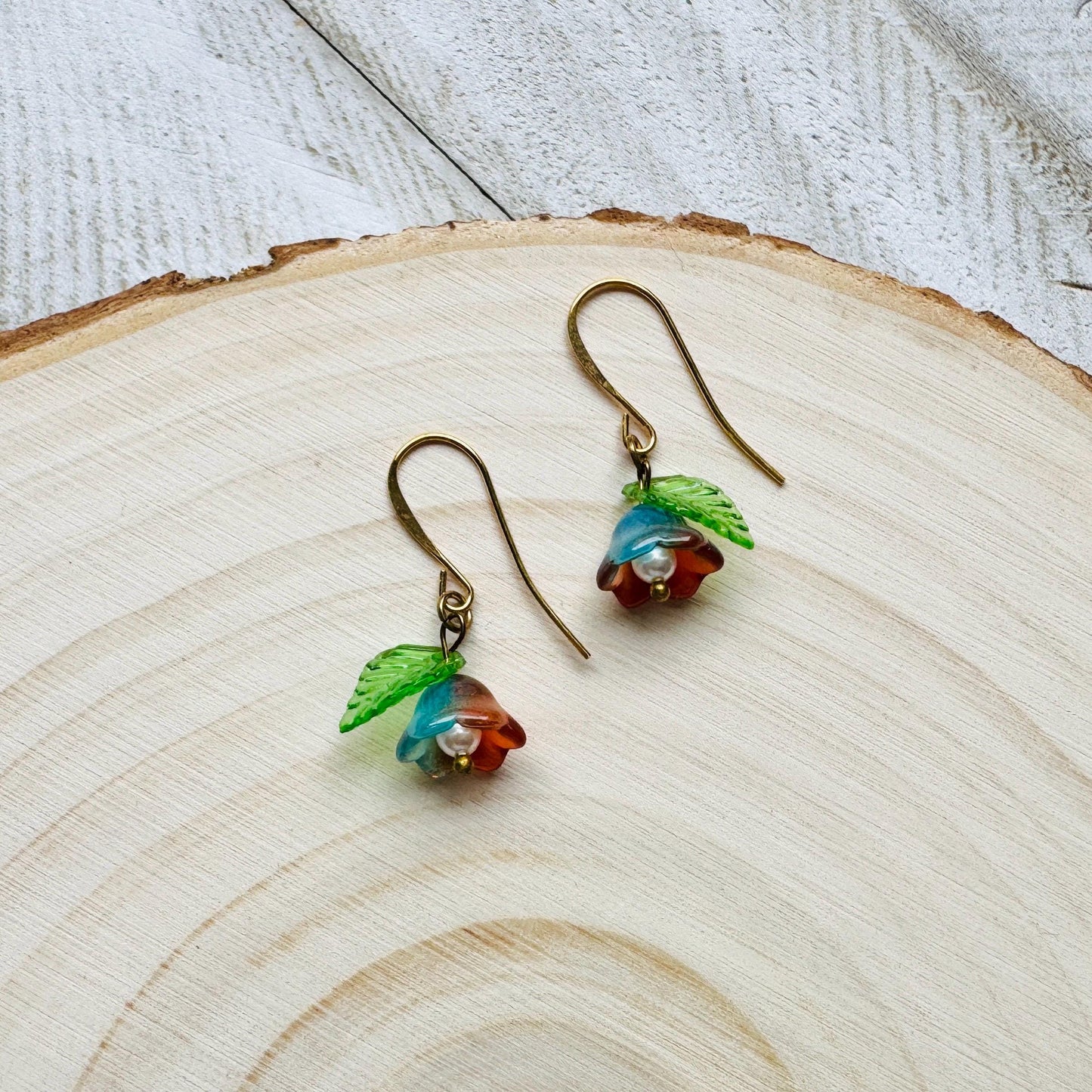 Flower Earrings, Pearl Earrings, Fairycore Jewelry, Coquette Jewelry, Trendy Jewelry 2025, Cottagecore Earrings, Birthday Gift for Mom