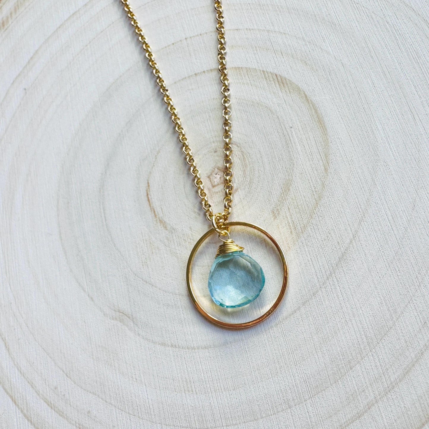 Topaz Necklace, Gold Necklace, Boho Necklace, Geometric Jewelry, Mothers Day Gift from Daughter, Graduation Gifts, Elegant