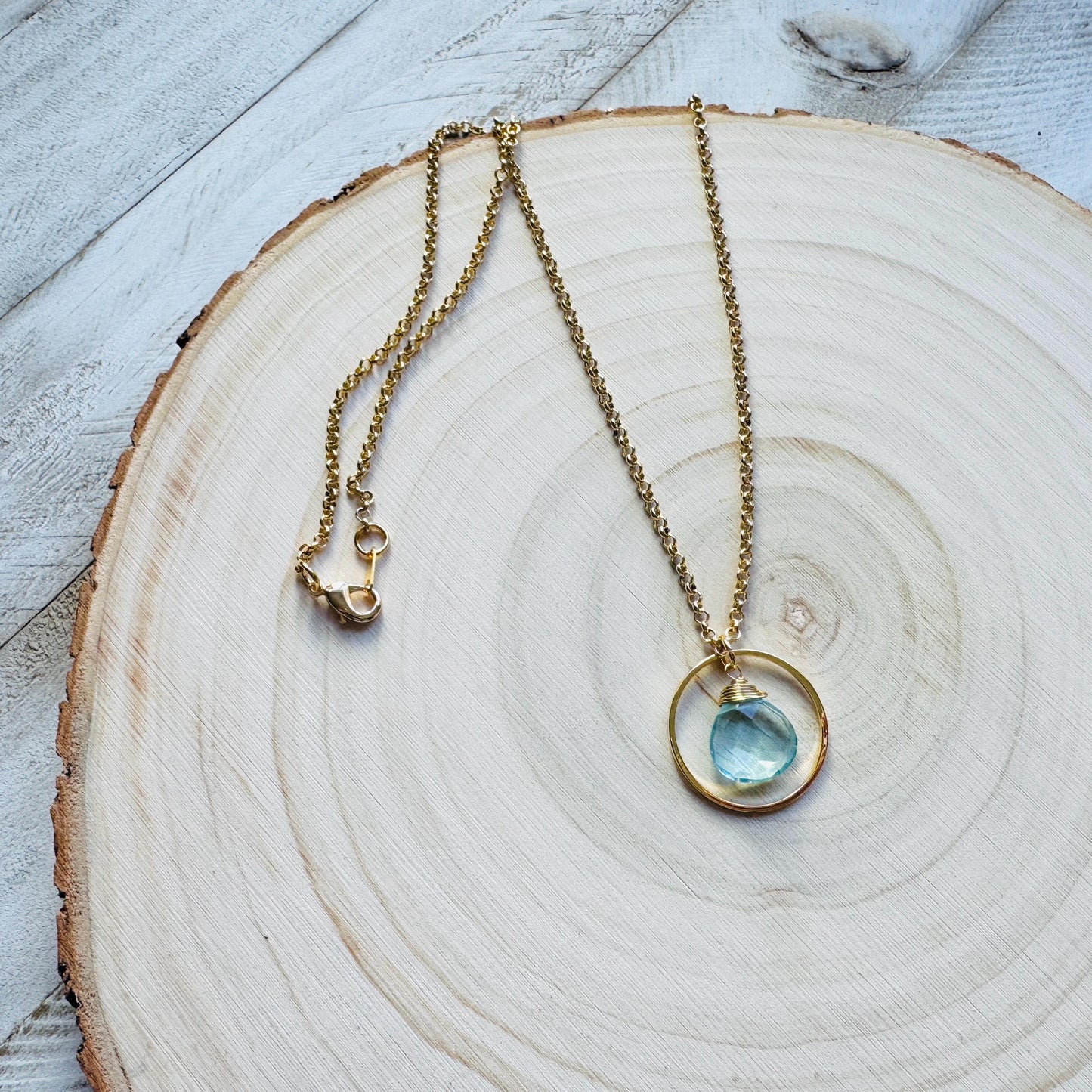 Topaz Necklace, Gold Necklace, Boho Necklace, Geometric Jewelry, Mothers Day Gift from Daughter, Graduation Gifts, Elegant
