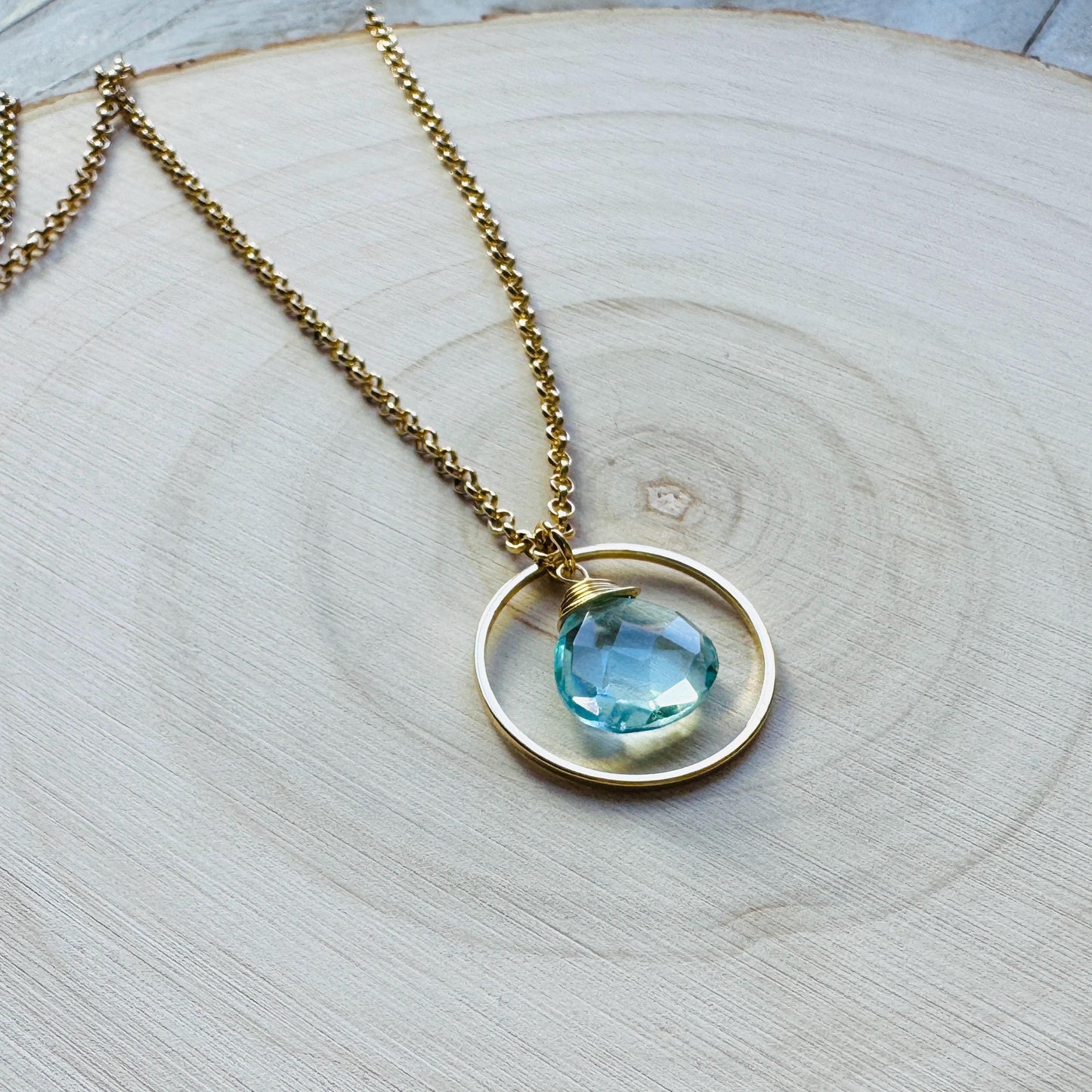 Topaz Necklace, Gold Necklace, Boho Necklace, Geometric Jewelry, Mothers Day Gift from Daughter, Graduation Gifts, Elegant